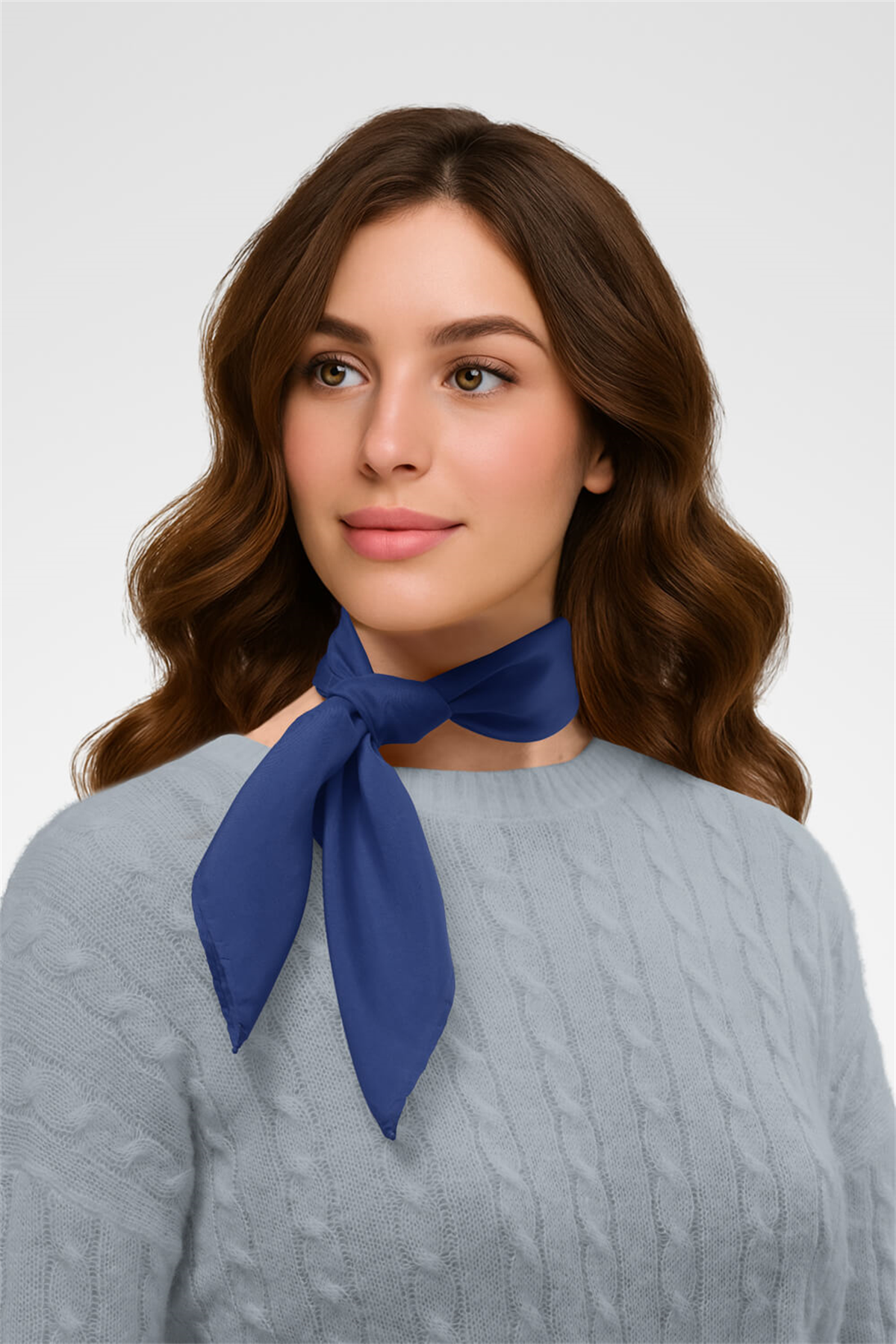 Şifon Saks Bandana