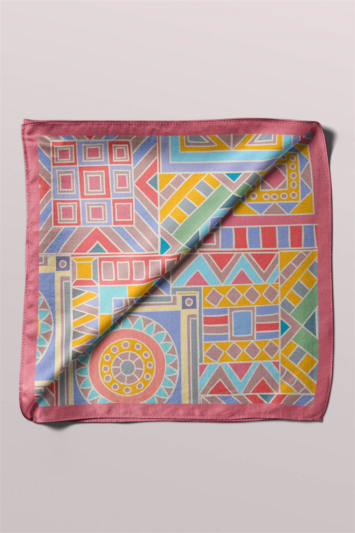 C3 Violla Geometrik Desenli Bandana