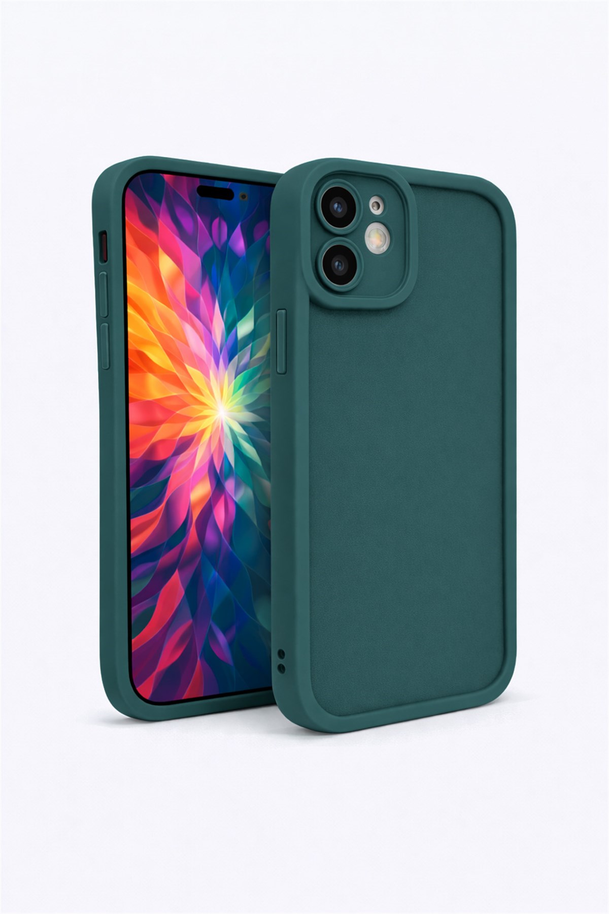 iPhone 12 Kılıf – Kamera Çıkıntılı – Mat Silikon Telefon Kılıfı