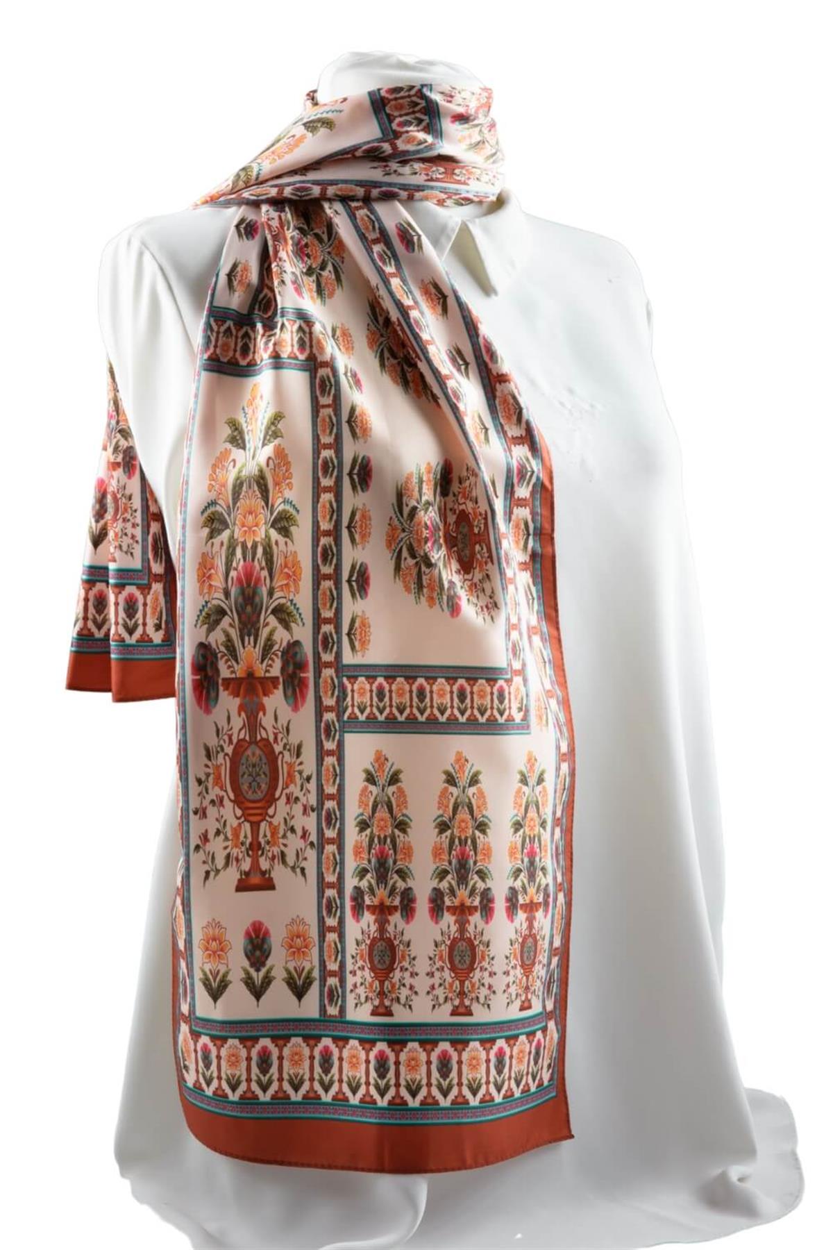 I91 Modabutik Çiçek Desenli Kadın Fular