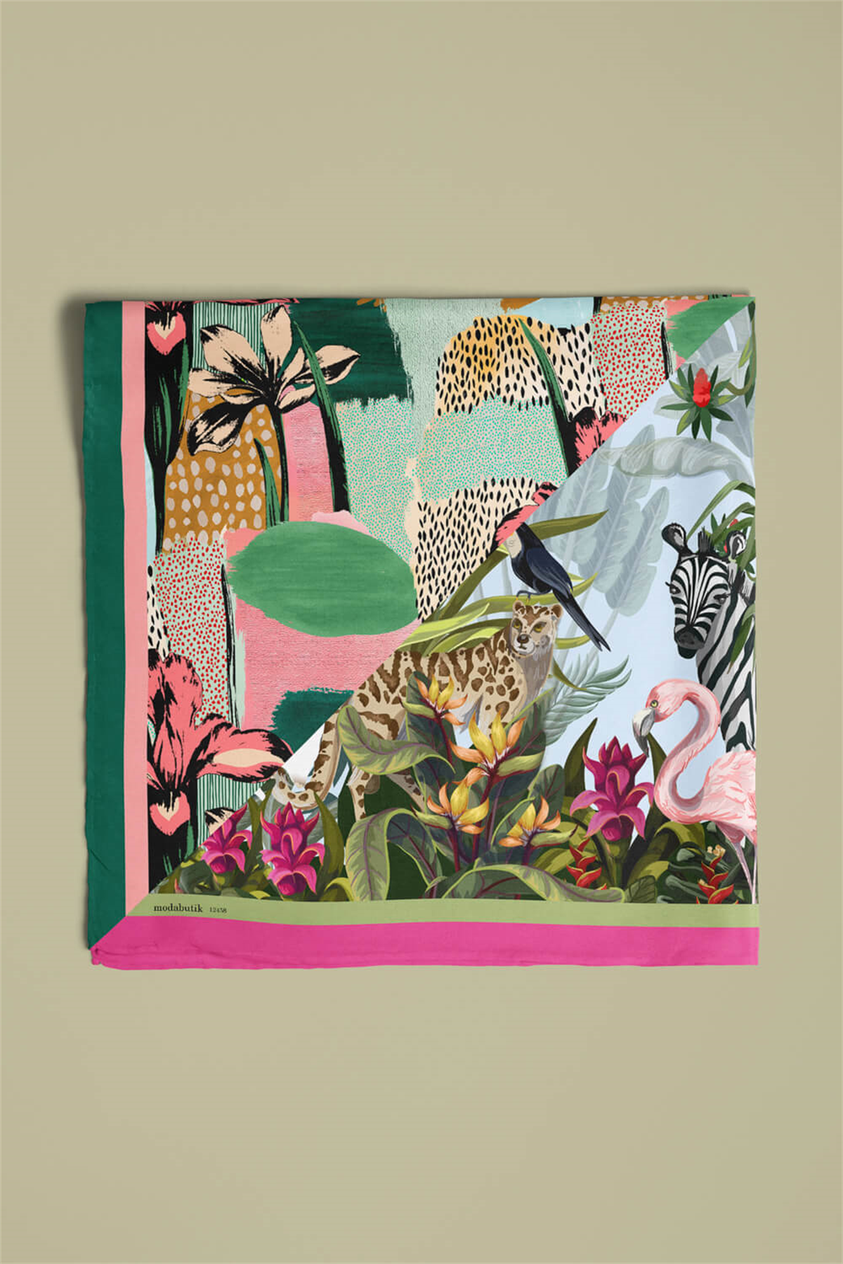 A82 TROPICAL TASARIMLI BANDANA DG12458