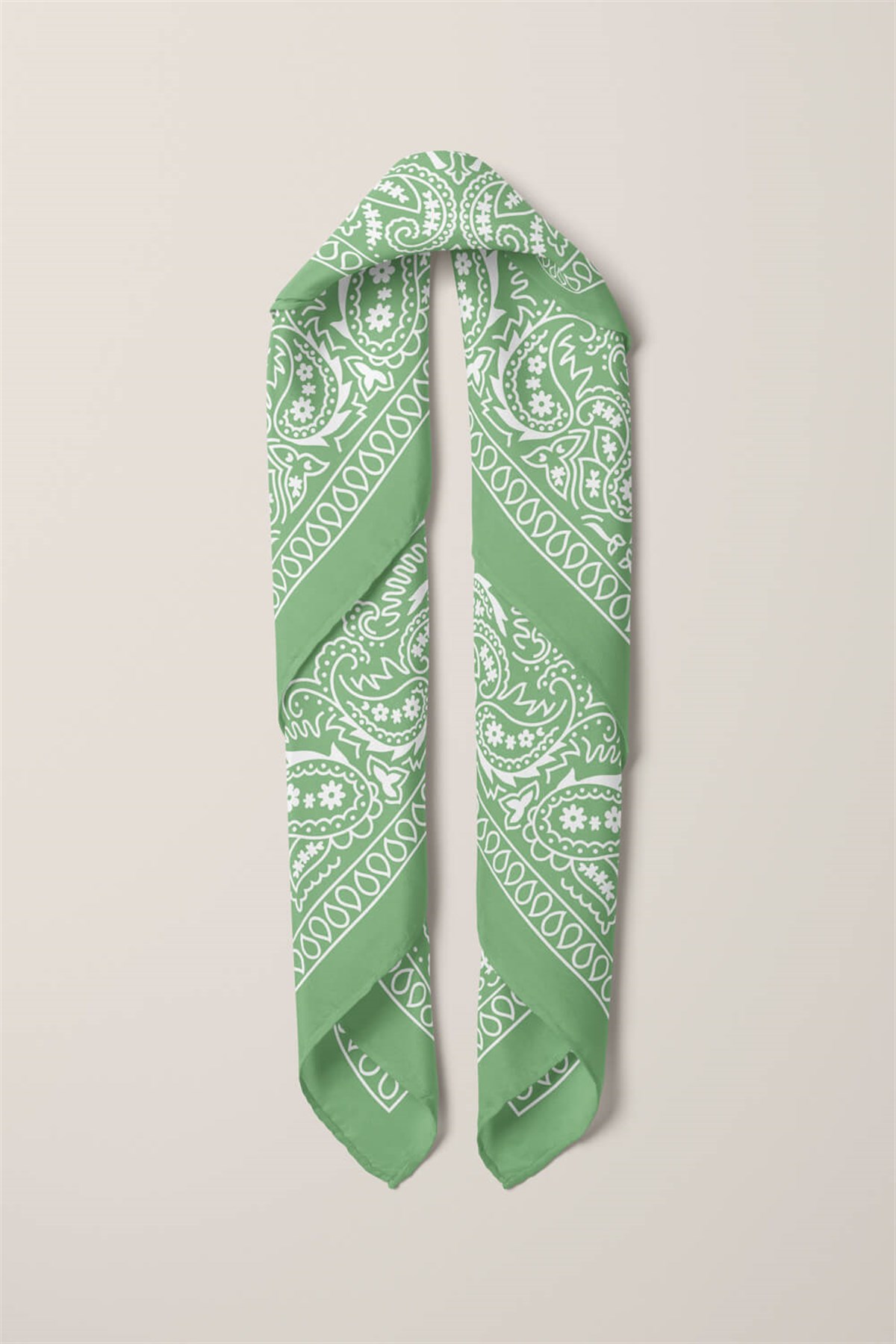 Violla E94 LIGHT GREEN ŞALLI BANDANA DG12190