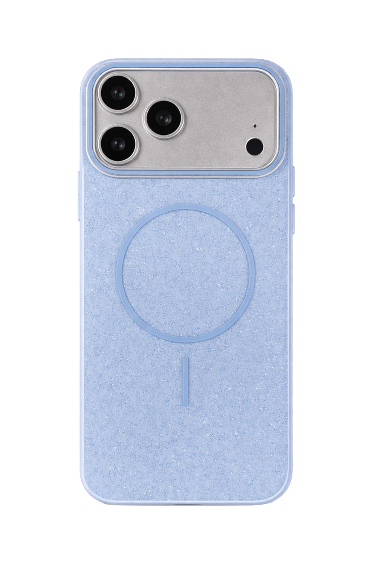 iPhone 17 Pro Kılıf – MagSafe Uyumlu – Simli Lüks Silikon Telefon Kılıfı