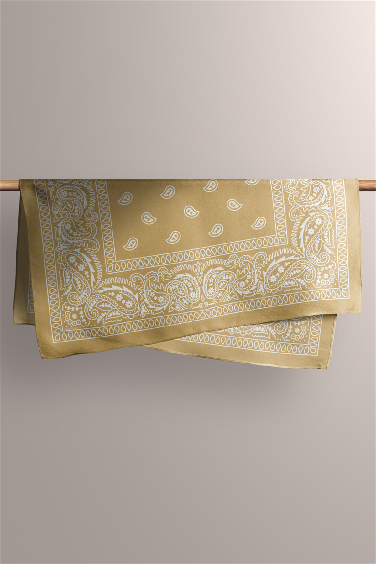 A23 MUSTARD ŞALLI BANDANA DG12189