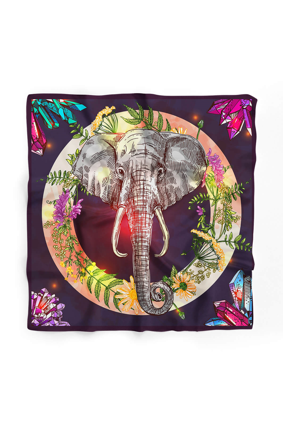 Z9 Modabutik Fil Desenli Bandana