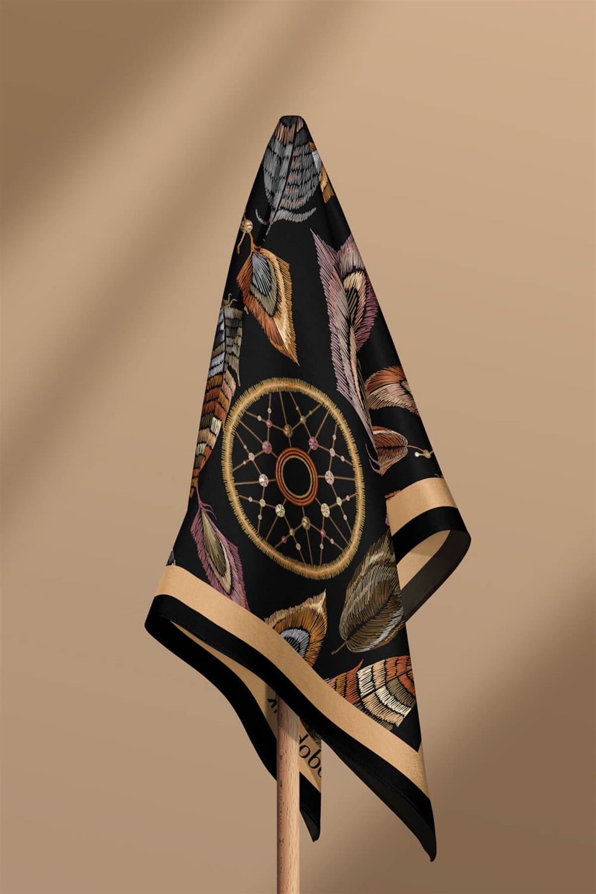 E19 Violla Tüy Desenli Bandana