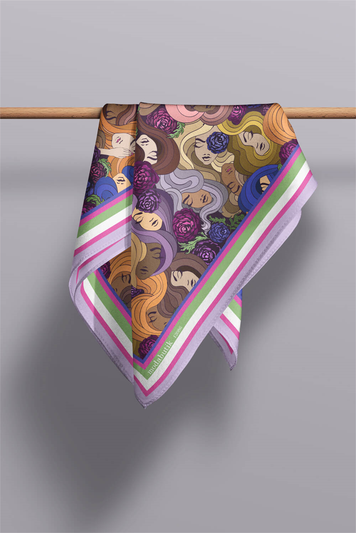 F95 MODERN WOMEN TASARIMLI BANDANA DG12086