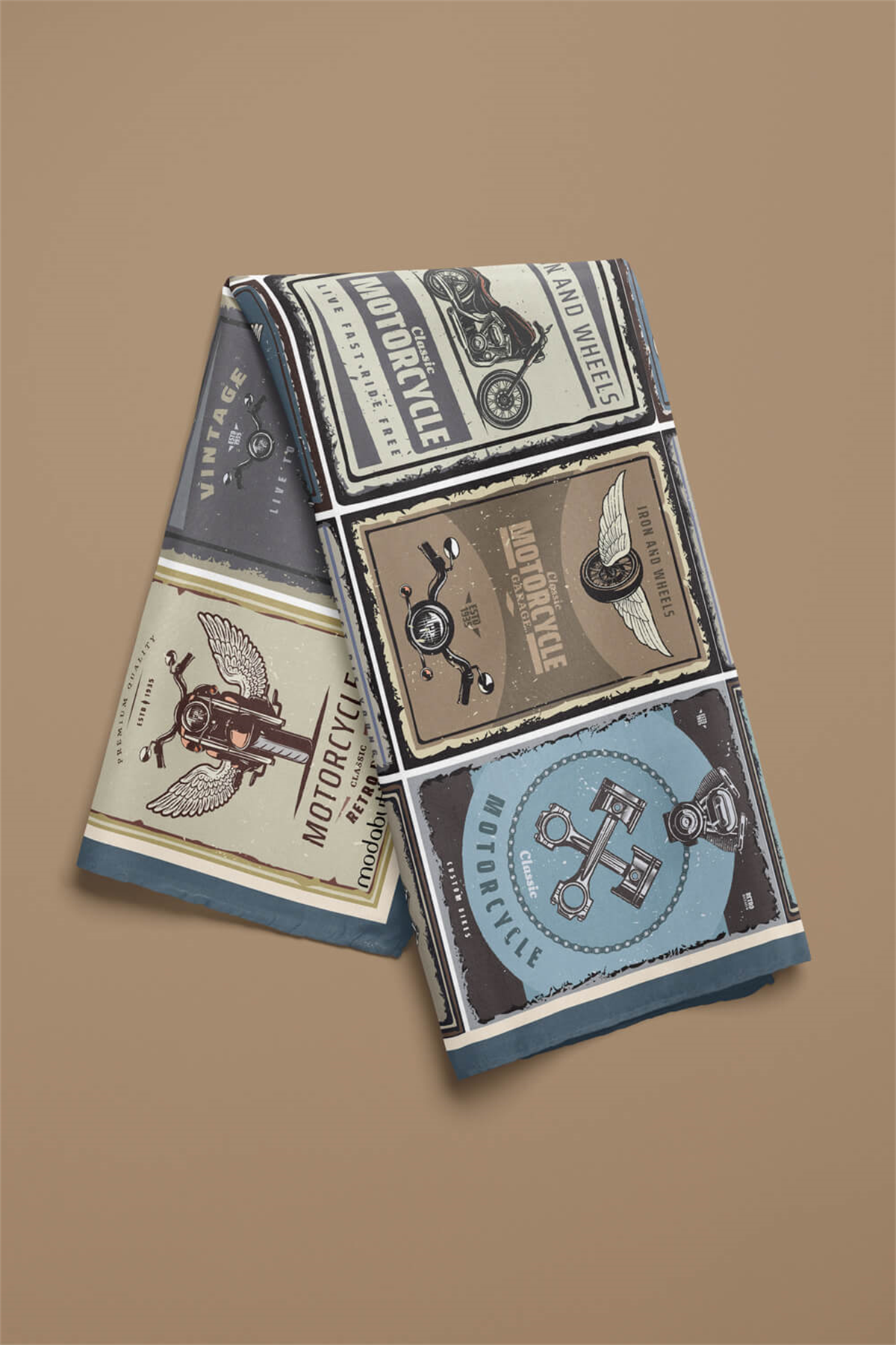 H7 Modabutik Motorcycle Desenli Bandana