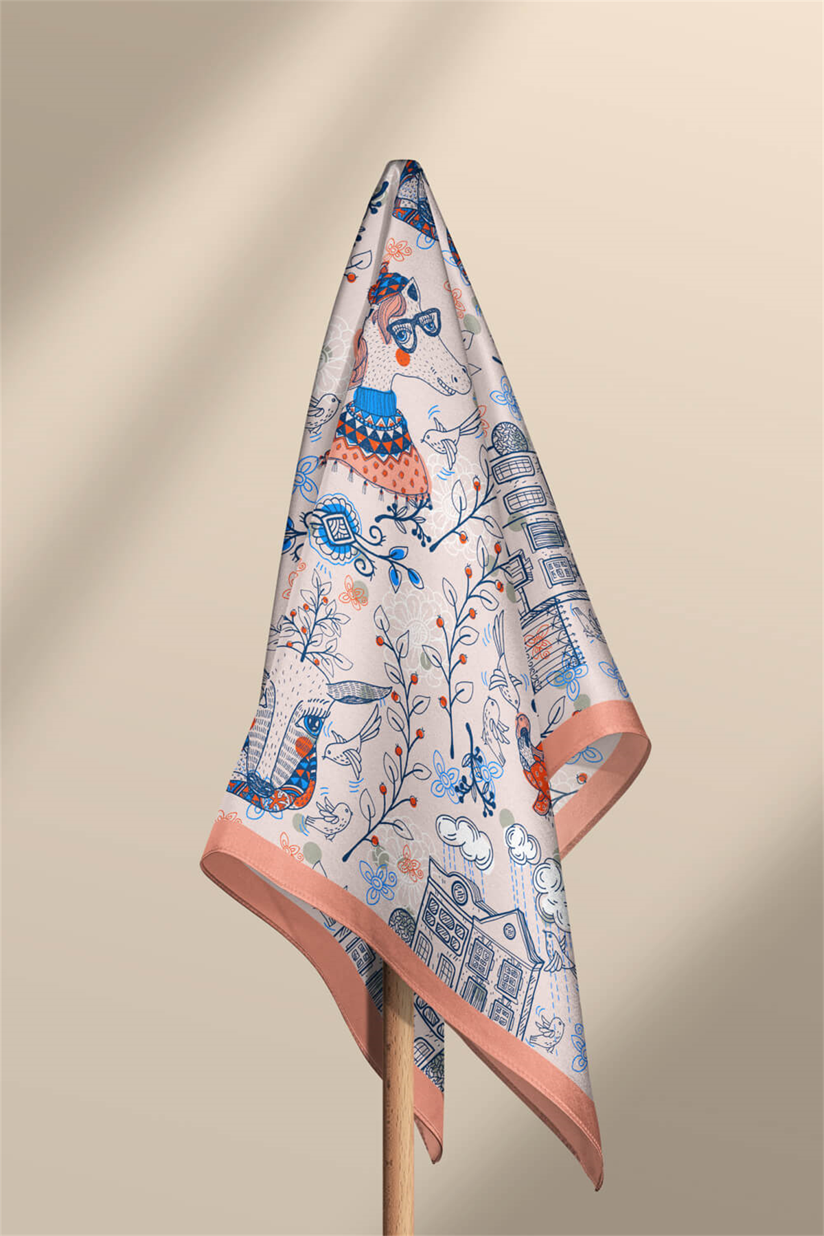 A32 Modabutik Geyik Desenli Bandana