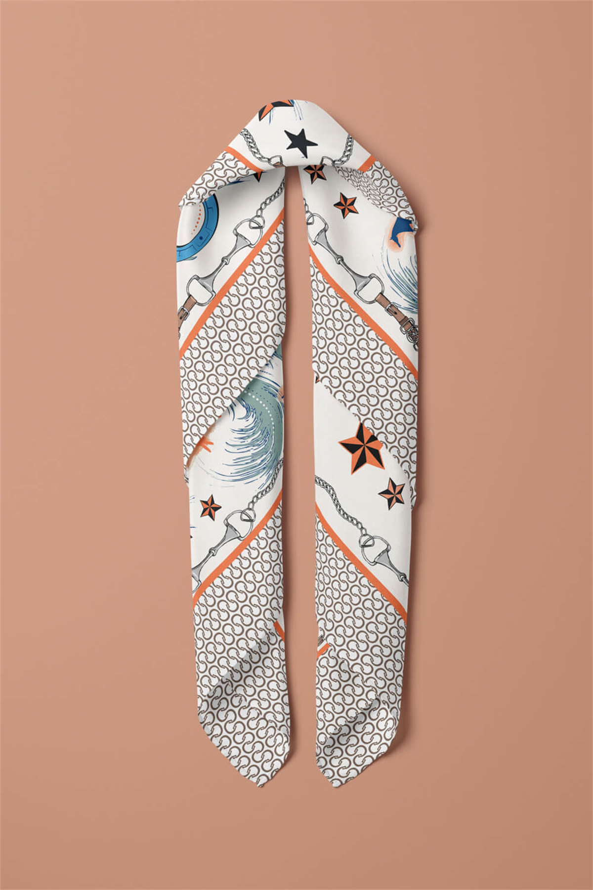 B114 ORMAMENT HORSE TASARIM BANDANA