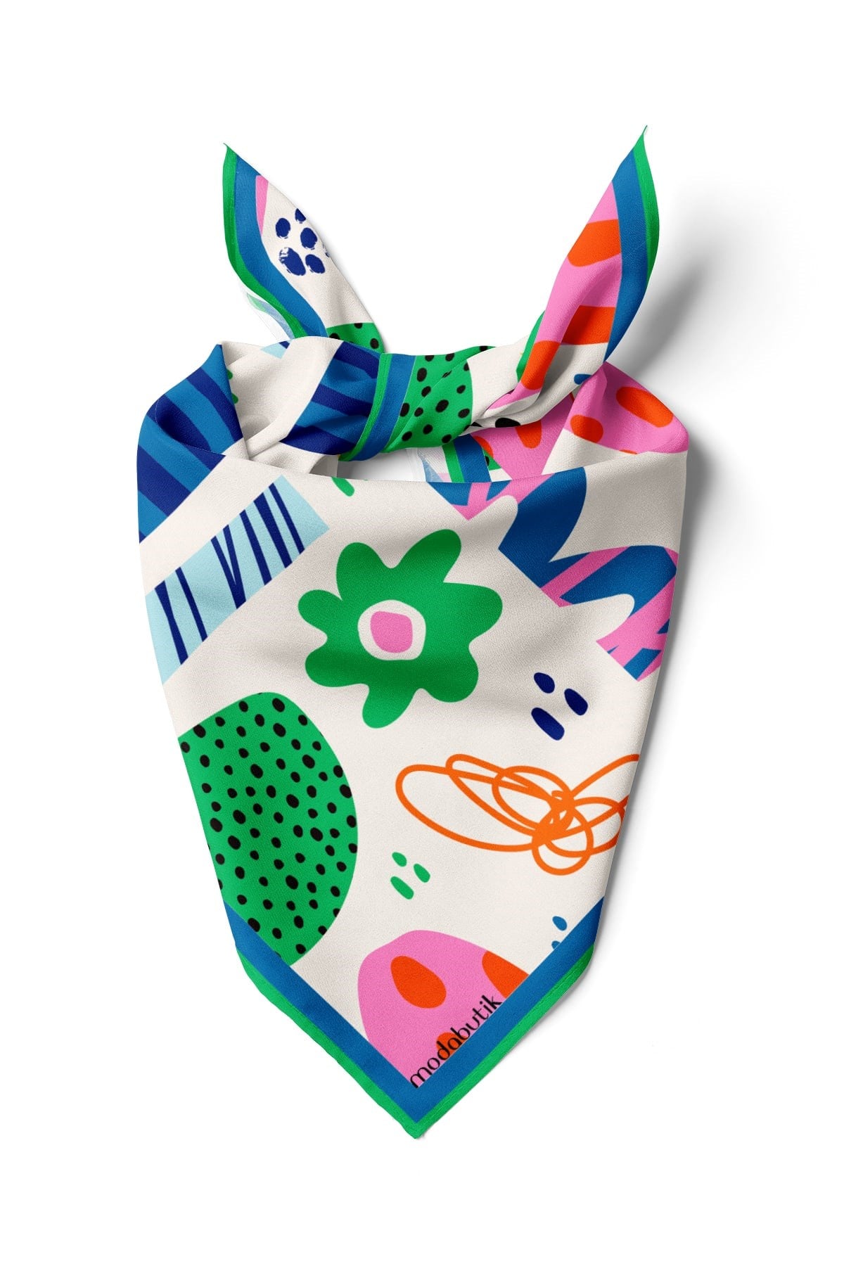 Violla Geometrik Desenli Bandana
