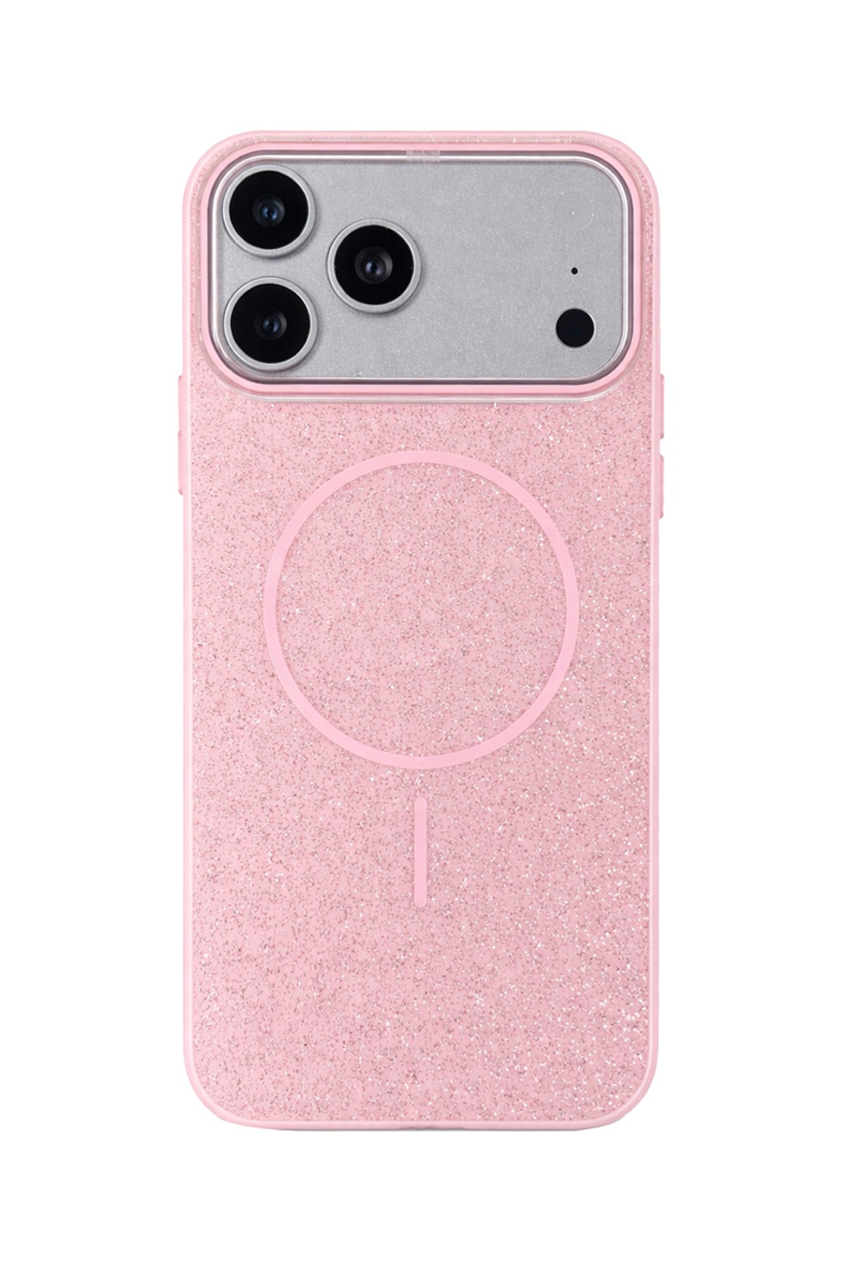 iPhone 17 Pro Max Kılıf – MagSafe Uyumlu – Simli Lüks Silikon Telefon Kılıfı