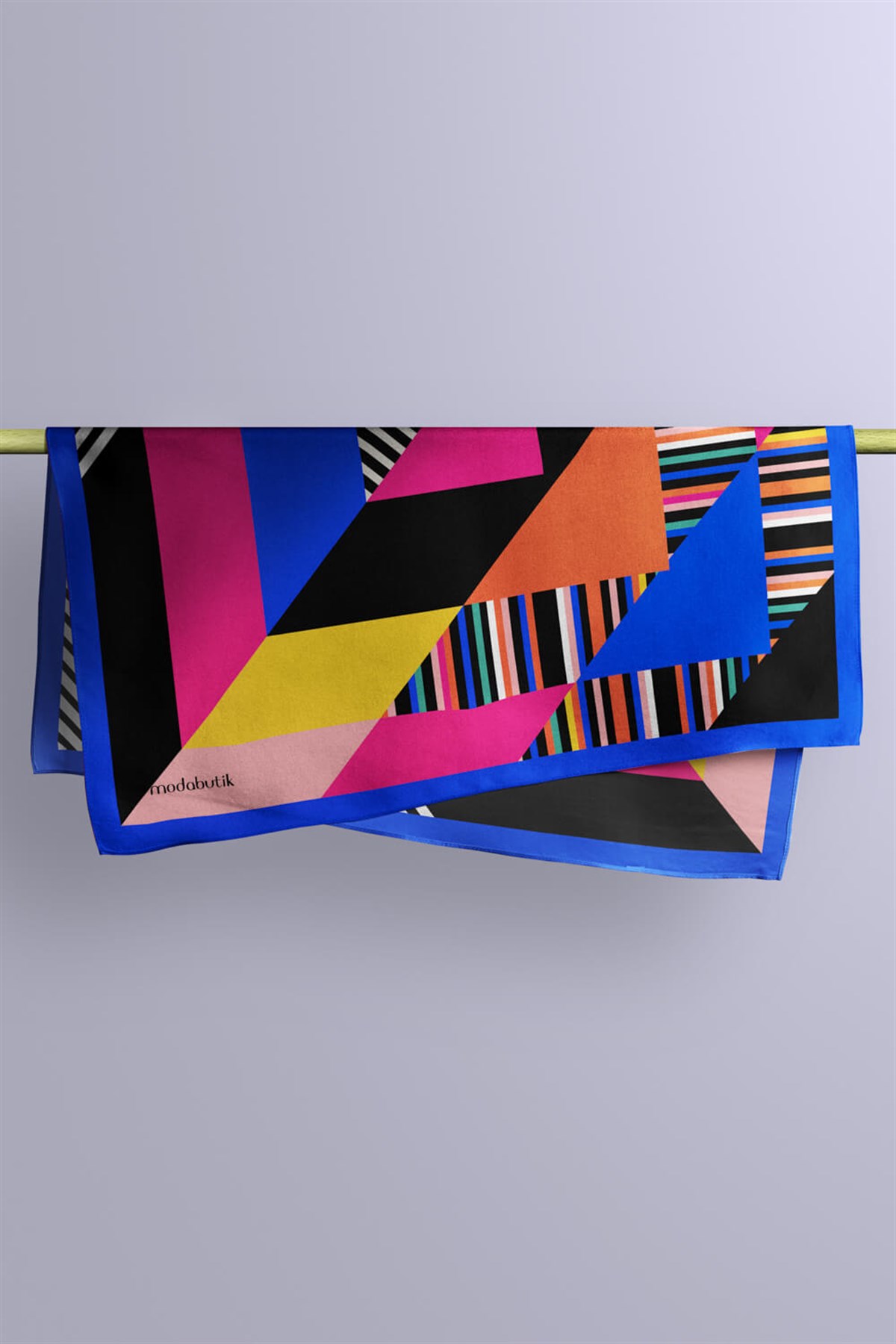 B4 Violla Geometrik Desenli Bandana
