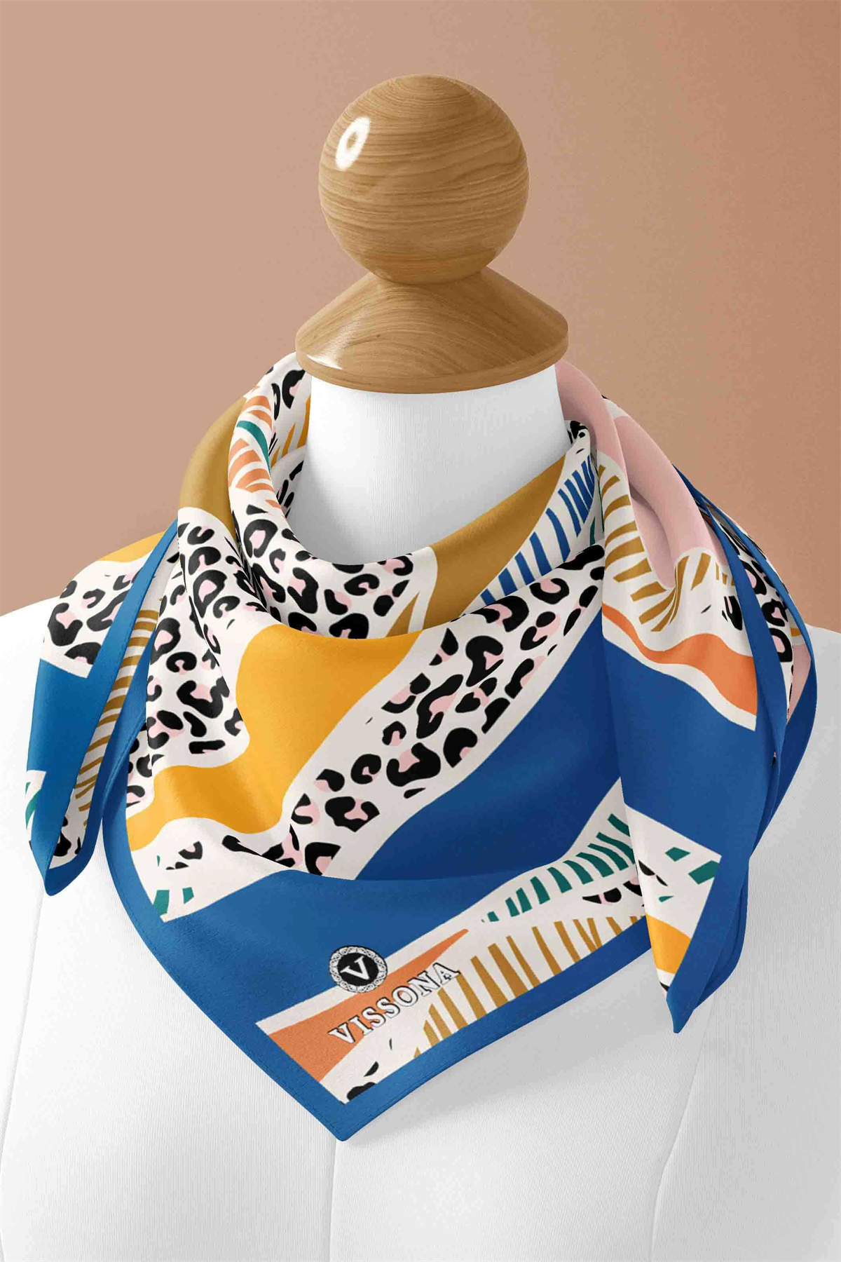 100% Silk Headscarf for Women - 22