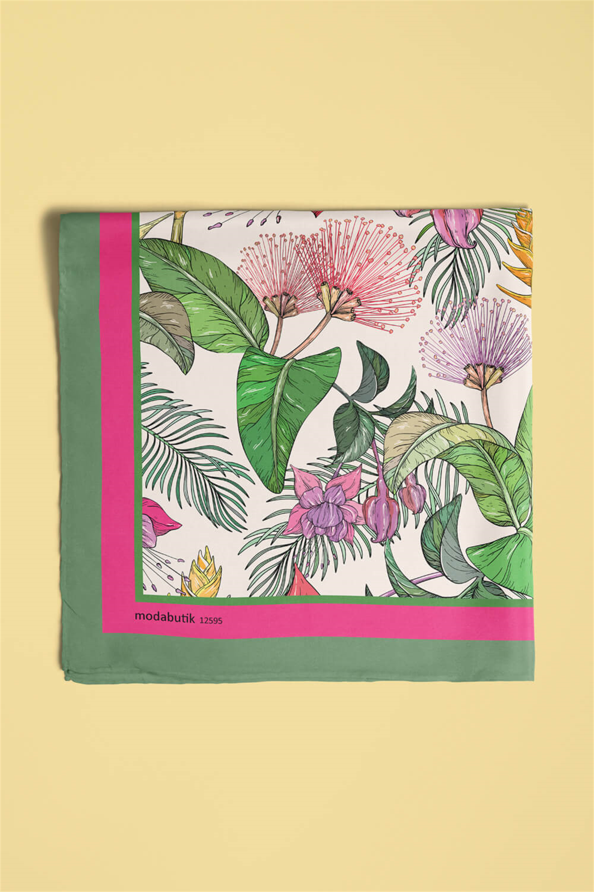 B116 TROPICAL FLOWERS BANDANA