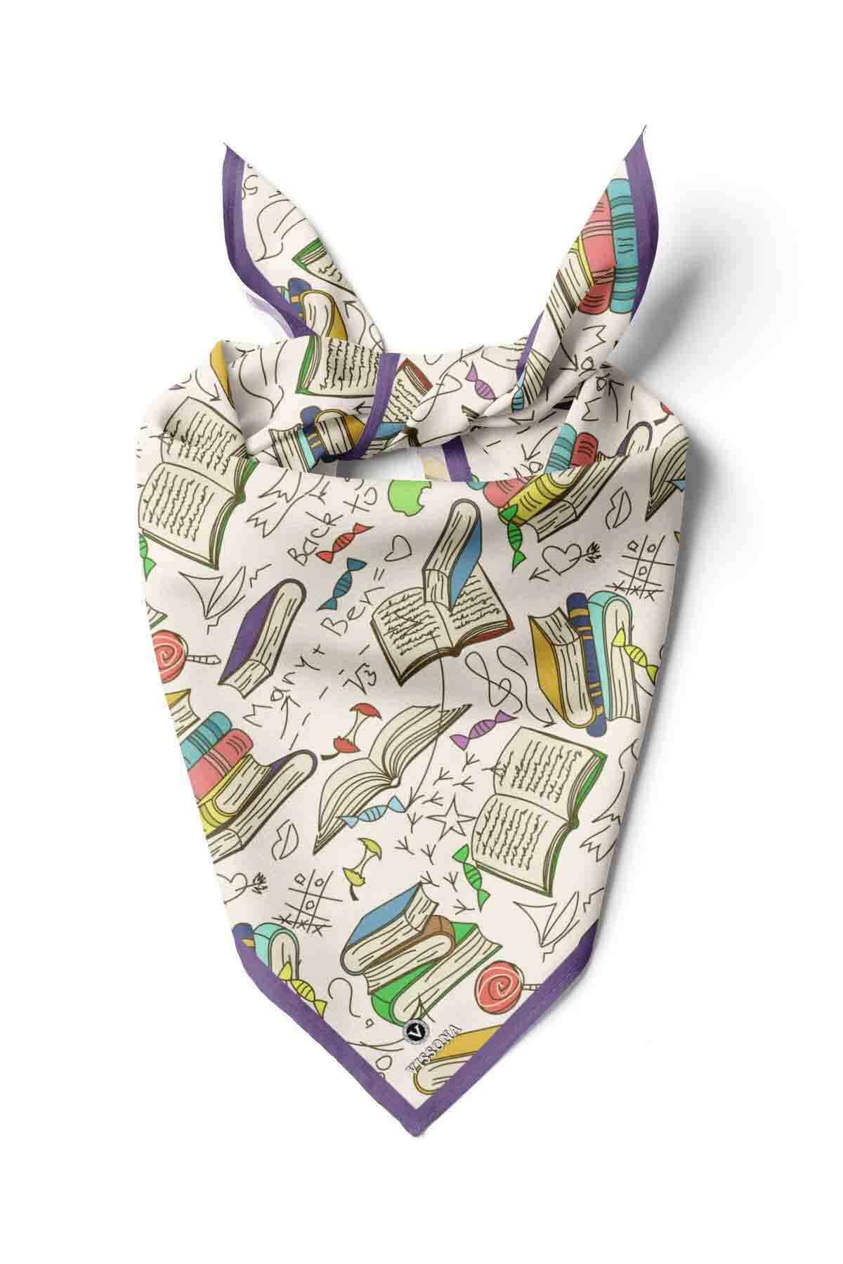 100% Silk Headscarf for Women - 22