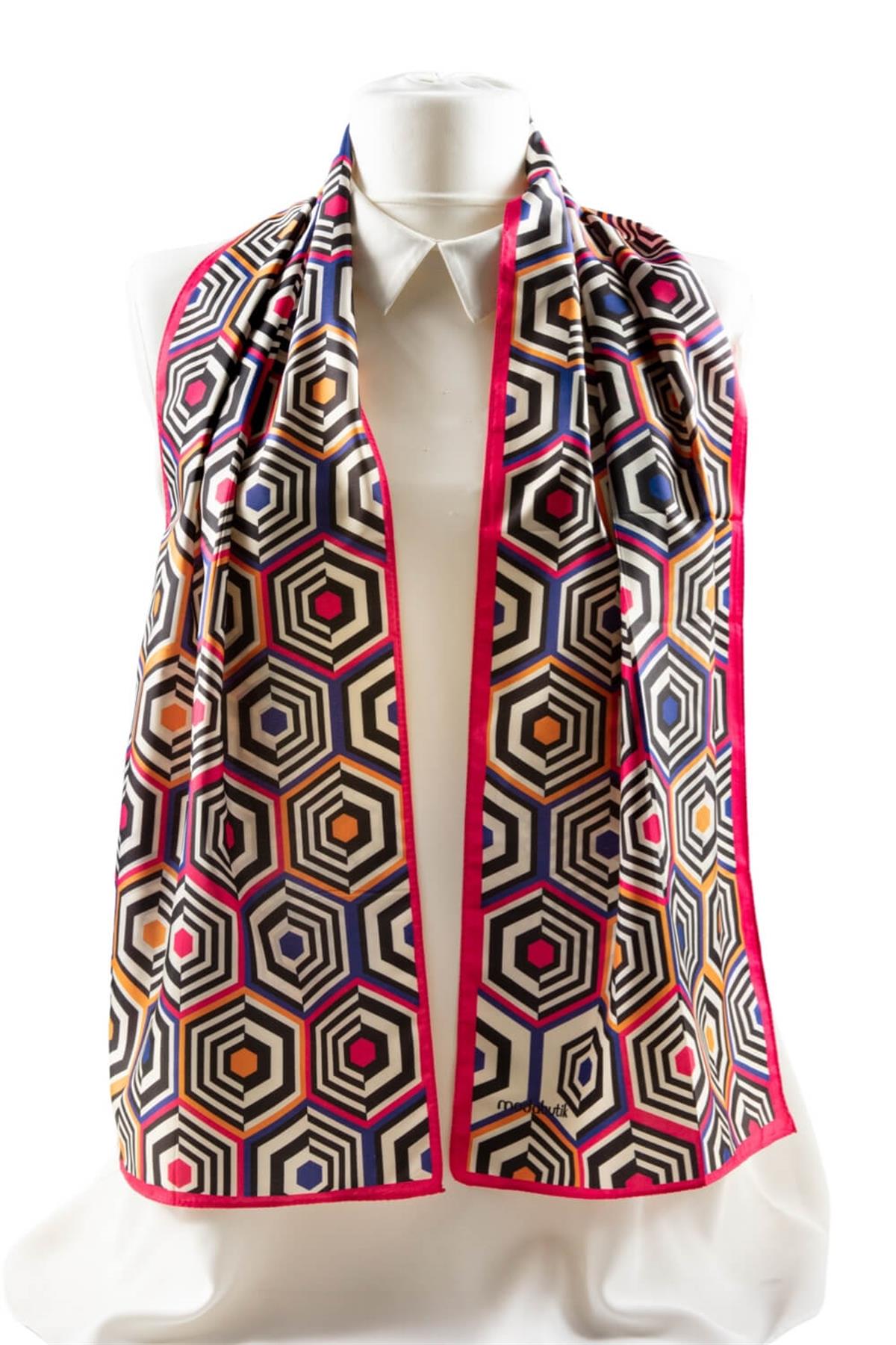 Modabutik Geometri Desenli Fular