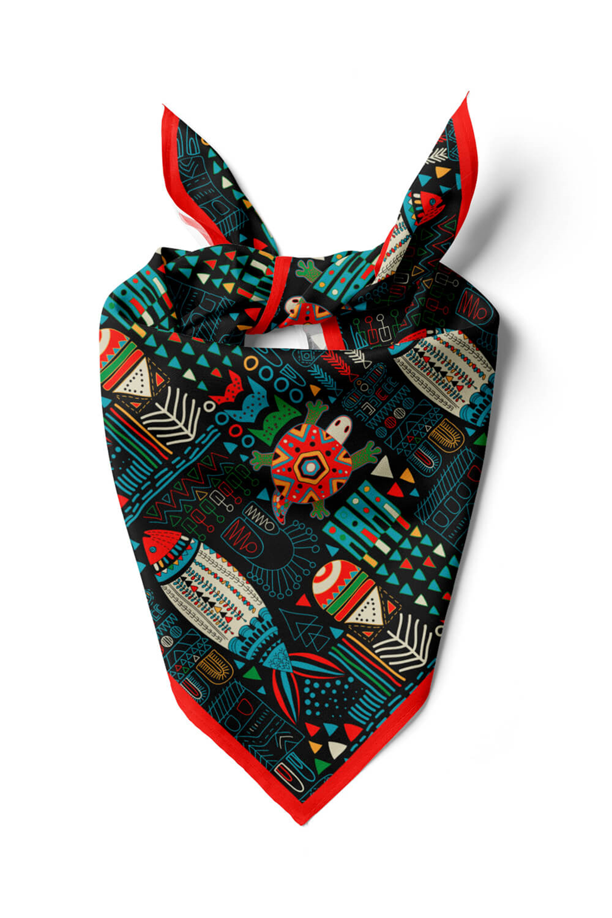 G97 Modabutik Balık Desenli Bandana