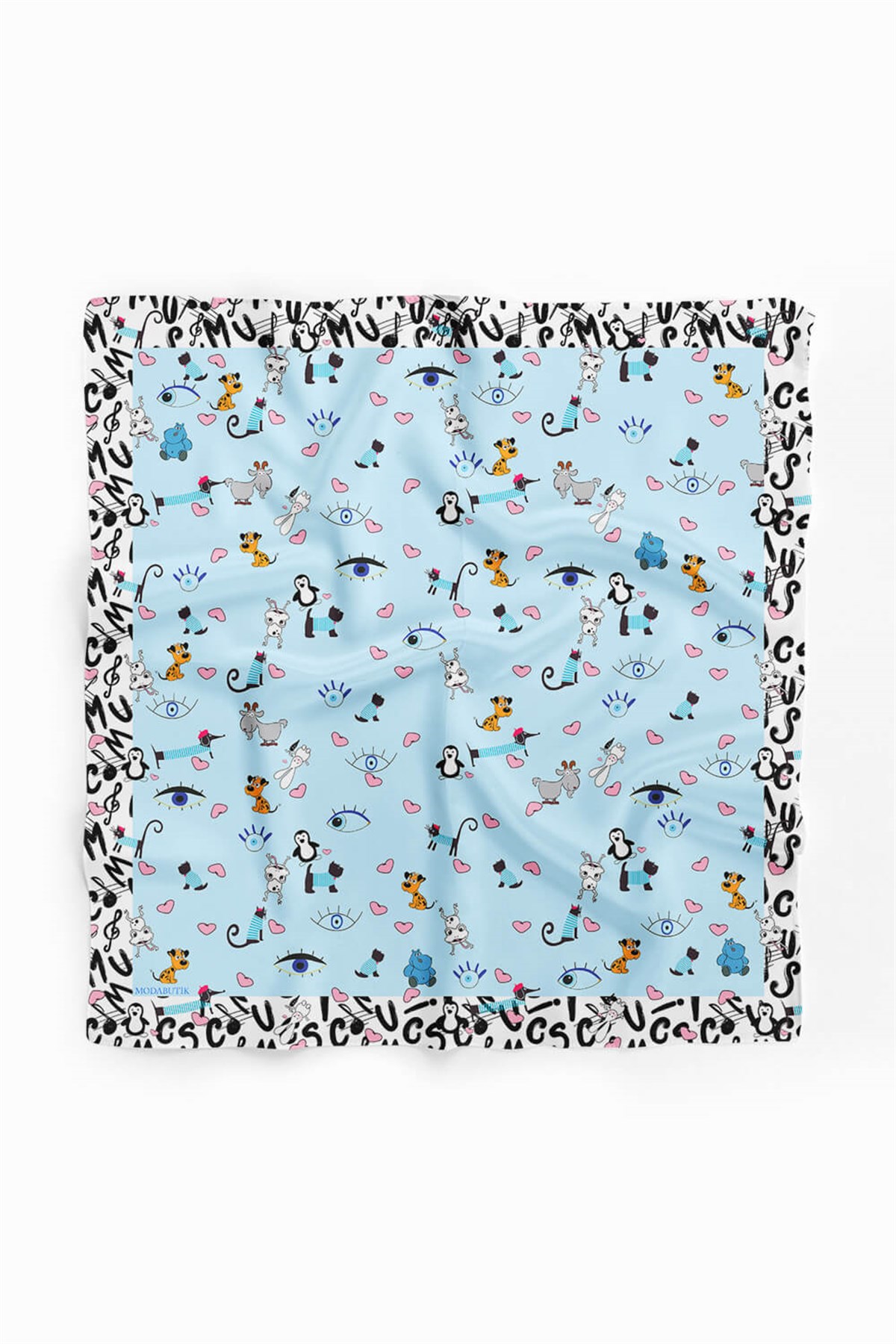 D15 Violla Köpek Bandanası Mavi 50x50