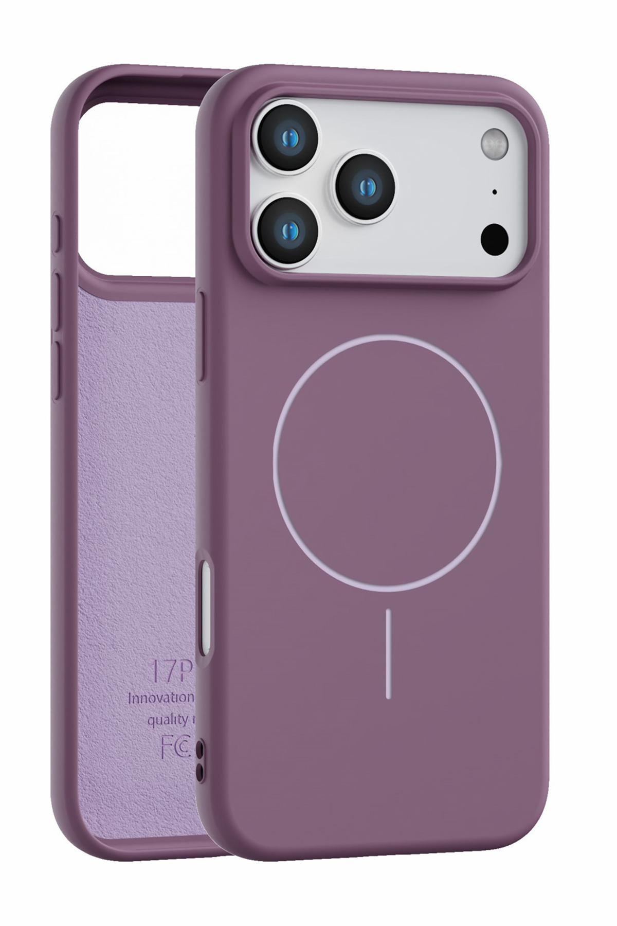 iPhone 17 Pro Uyumlu İçi Kadife Magsafe Wireless Şarj Özellikli Gül Kurusu Renkli Telefon Kılıfı