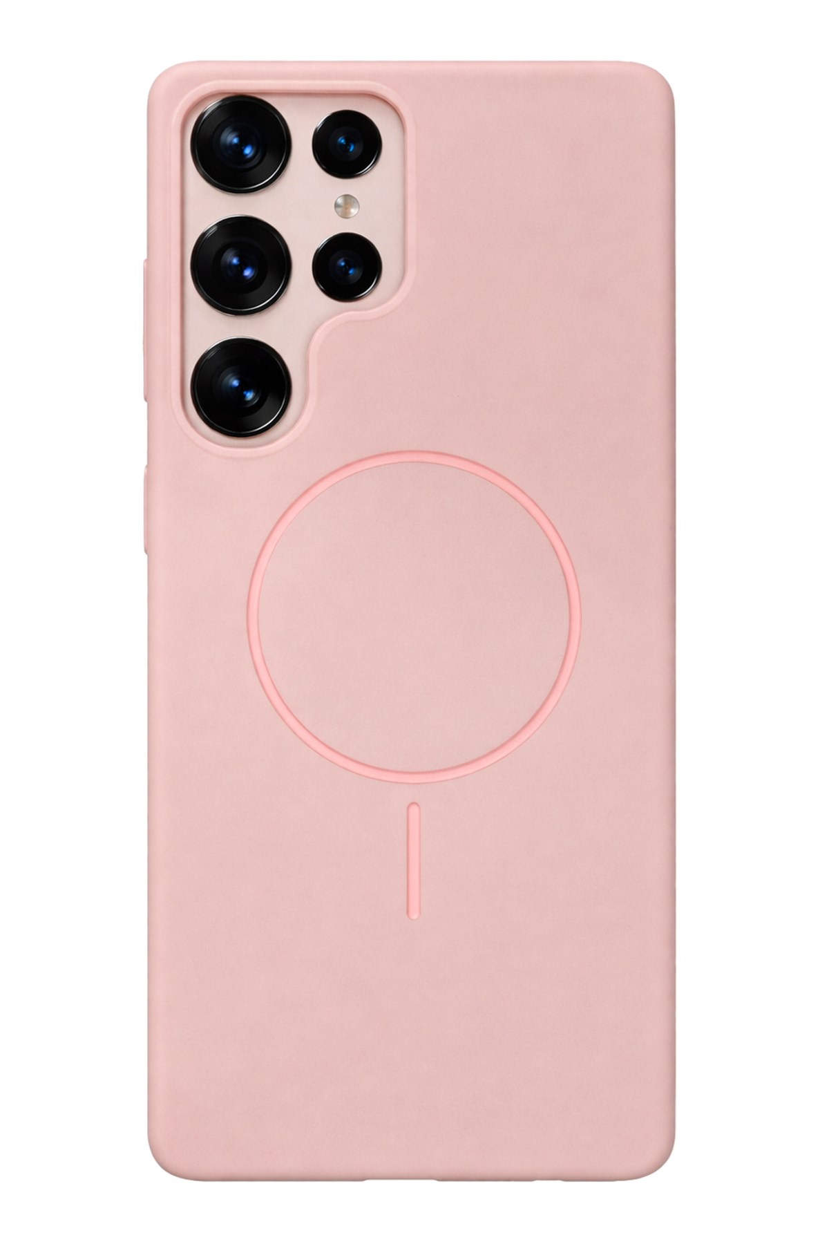 Samsung Galaxy S25 Ultra Kılıf – İçi Kadife – MagSafe Uyumlu – Pembe Renk – Telefon Kılıfı
