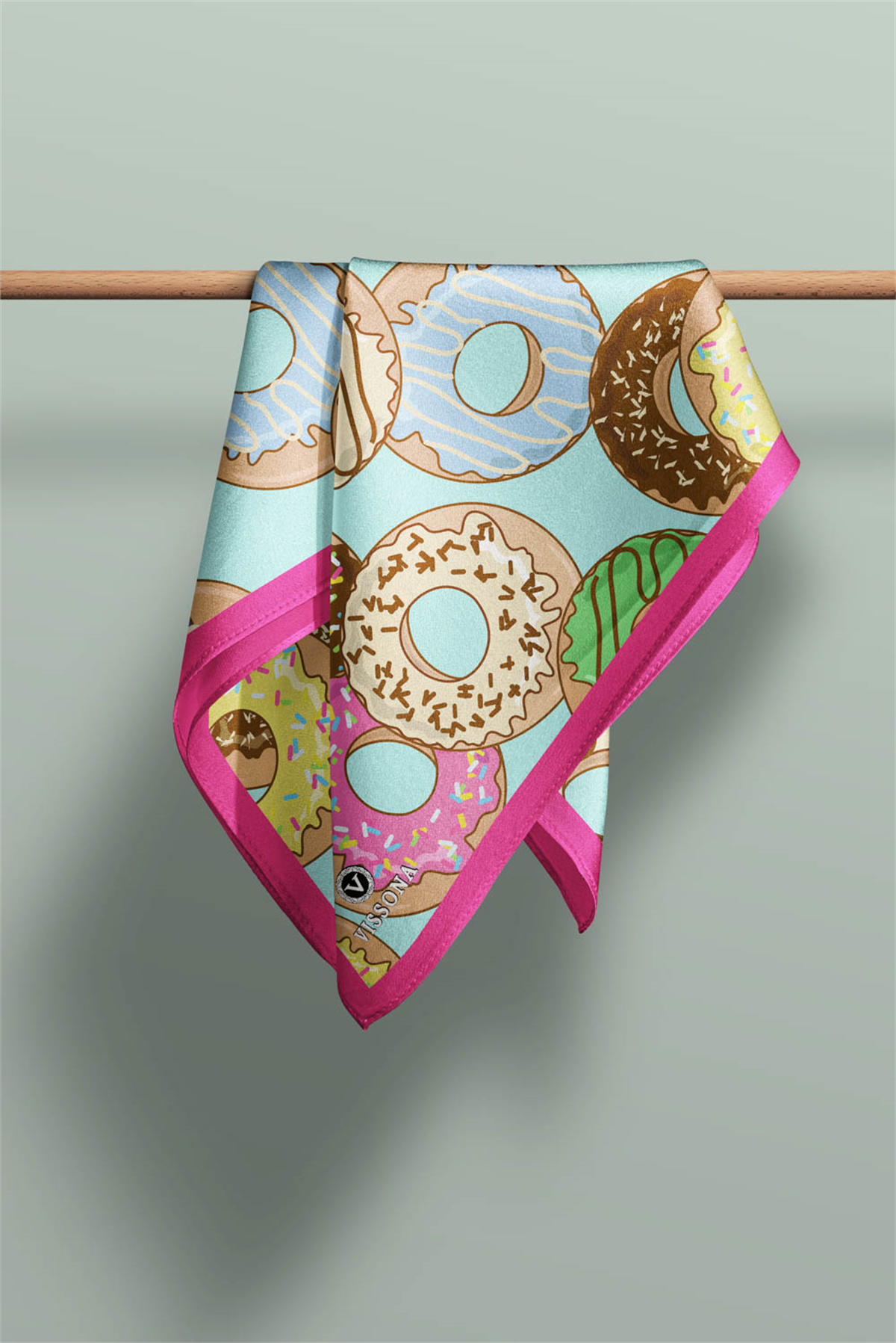 100% Silk Headscarf for Women - 22