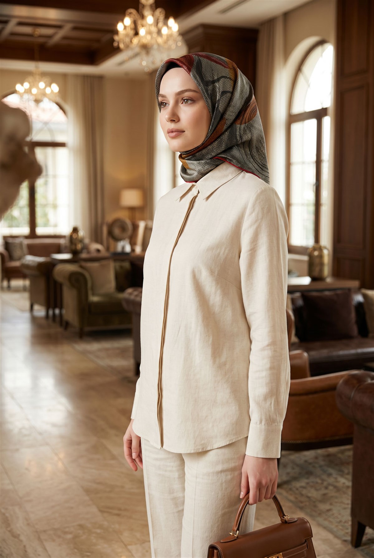 Twill İpek Eşarp