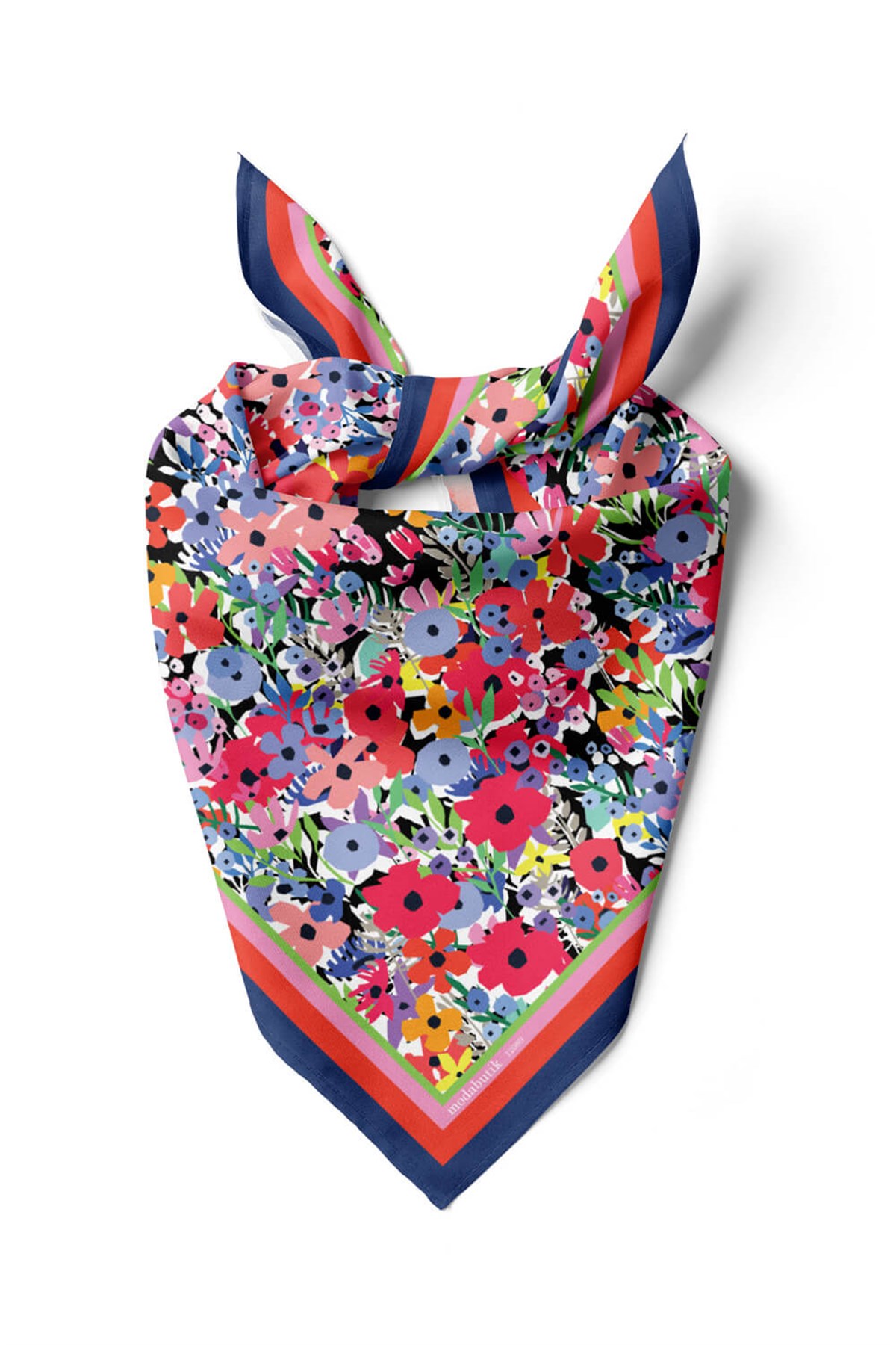 Violla Y52 MODERN ÇİÇEKLİ TASARIM BANDANA DG12089