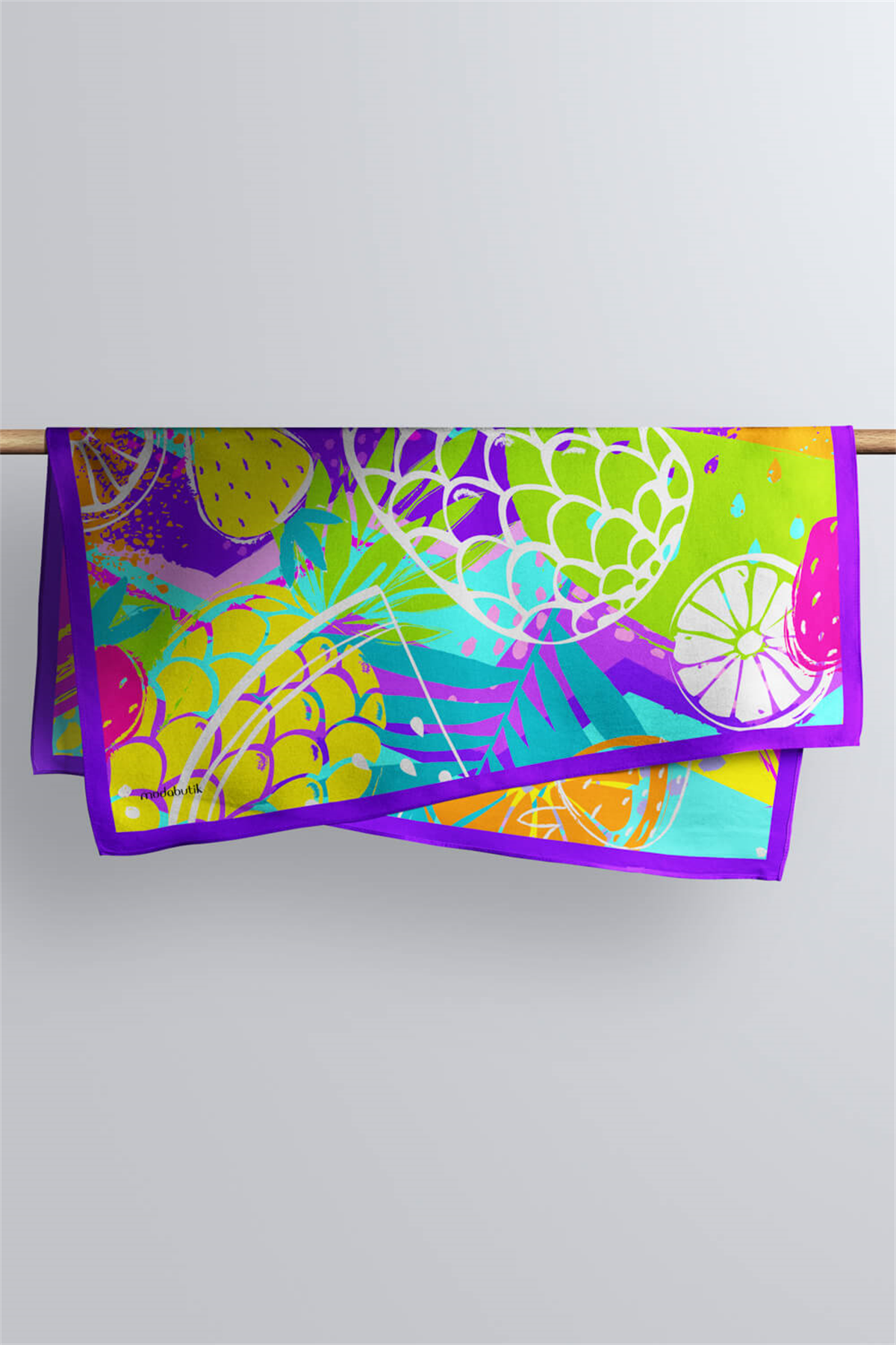 G98 Modabutik Meyve Desenli Bandana