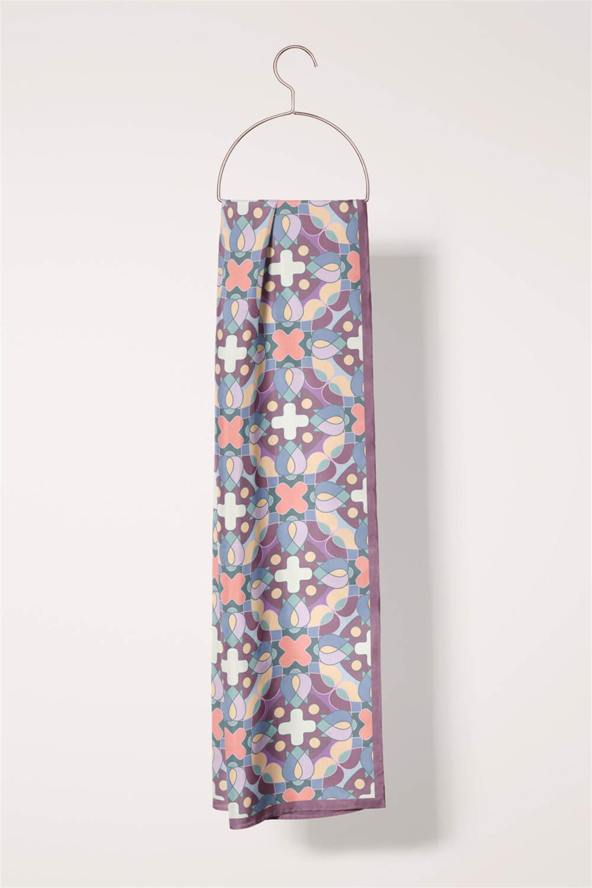 I101 Modabutik Geometri Desenli Fular