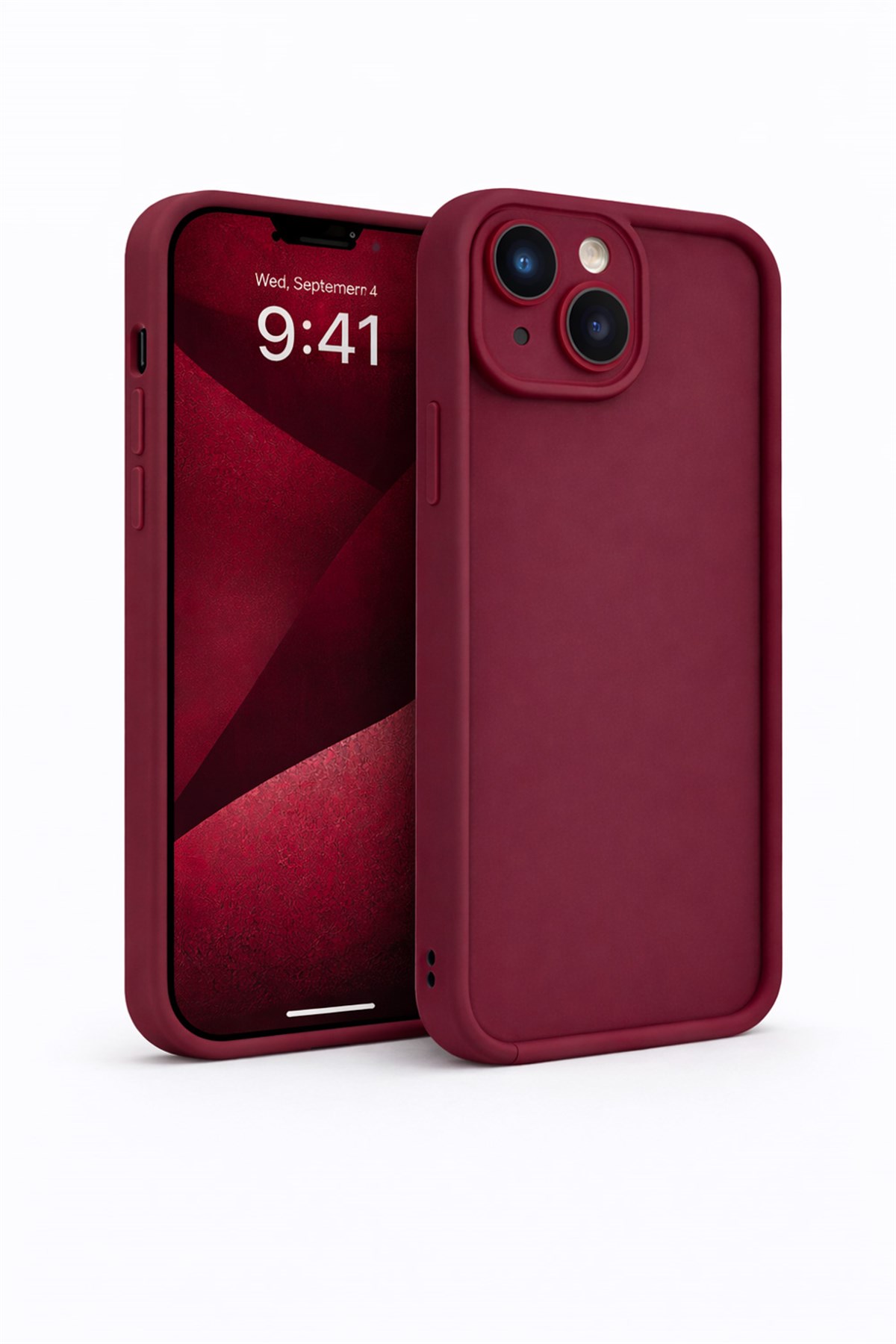 iPhone 15 Kılıf – Kamera Çıkıntılı – Mat Silikon Telefon Kılıfı