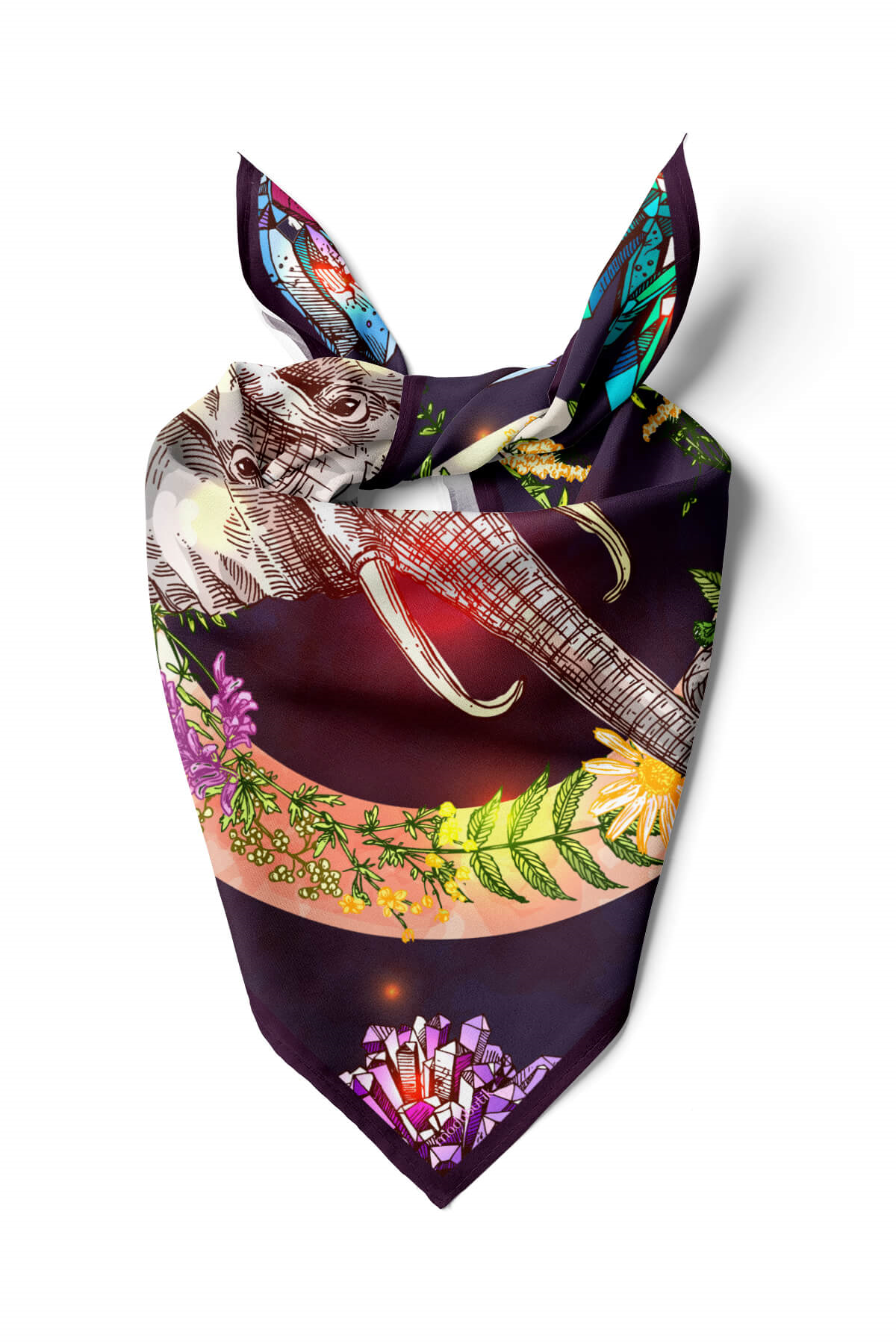 Z9 Modabutik Fil Desenli Bandana