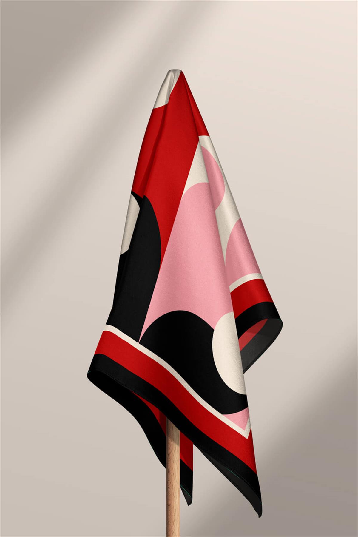 Vissona Kalp Desenli İpek Bandana