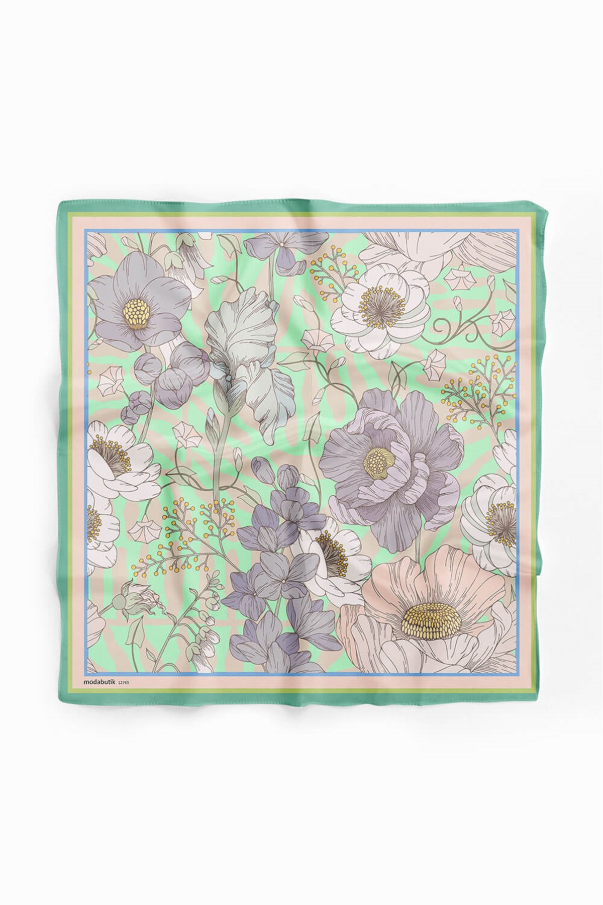 Violla Z81 VINTACE FLOWERS TASARIM BANDANA