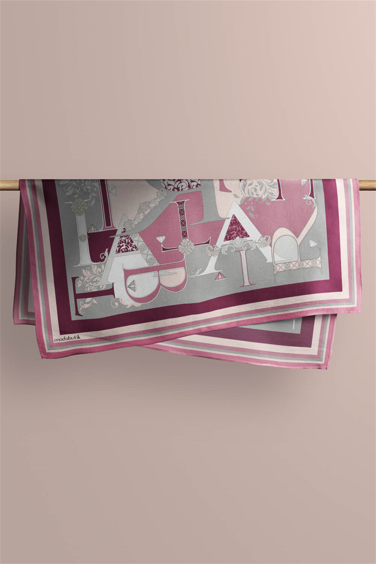 G19 Modabutik Love Desenli Bandana