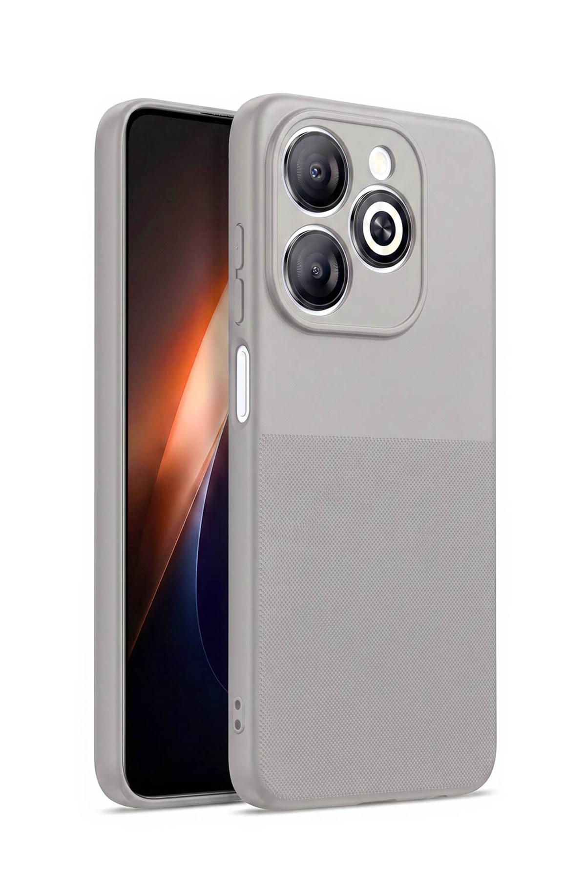 Infinix Tecno Spark Go 2024 / Smart 8 Serisi / Pop 8 / Spark 20C / Hot 40i Uyumlu Kamera Korumalı Tırtıklı Kaymaz İçi Kadife Yumuşak Silikon Kılıf