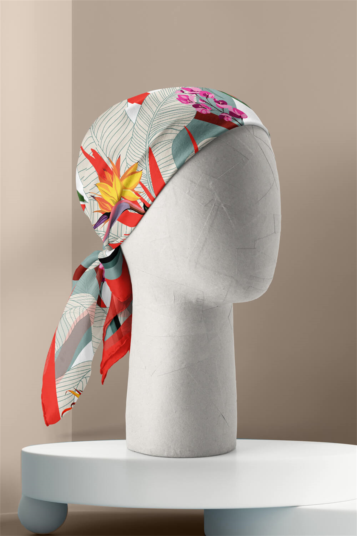 D85 TROPIC ÇİÇEKLİ BANDANA DG12098
