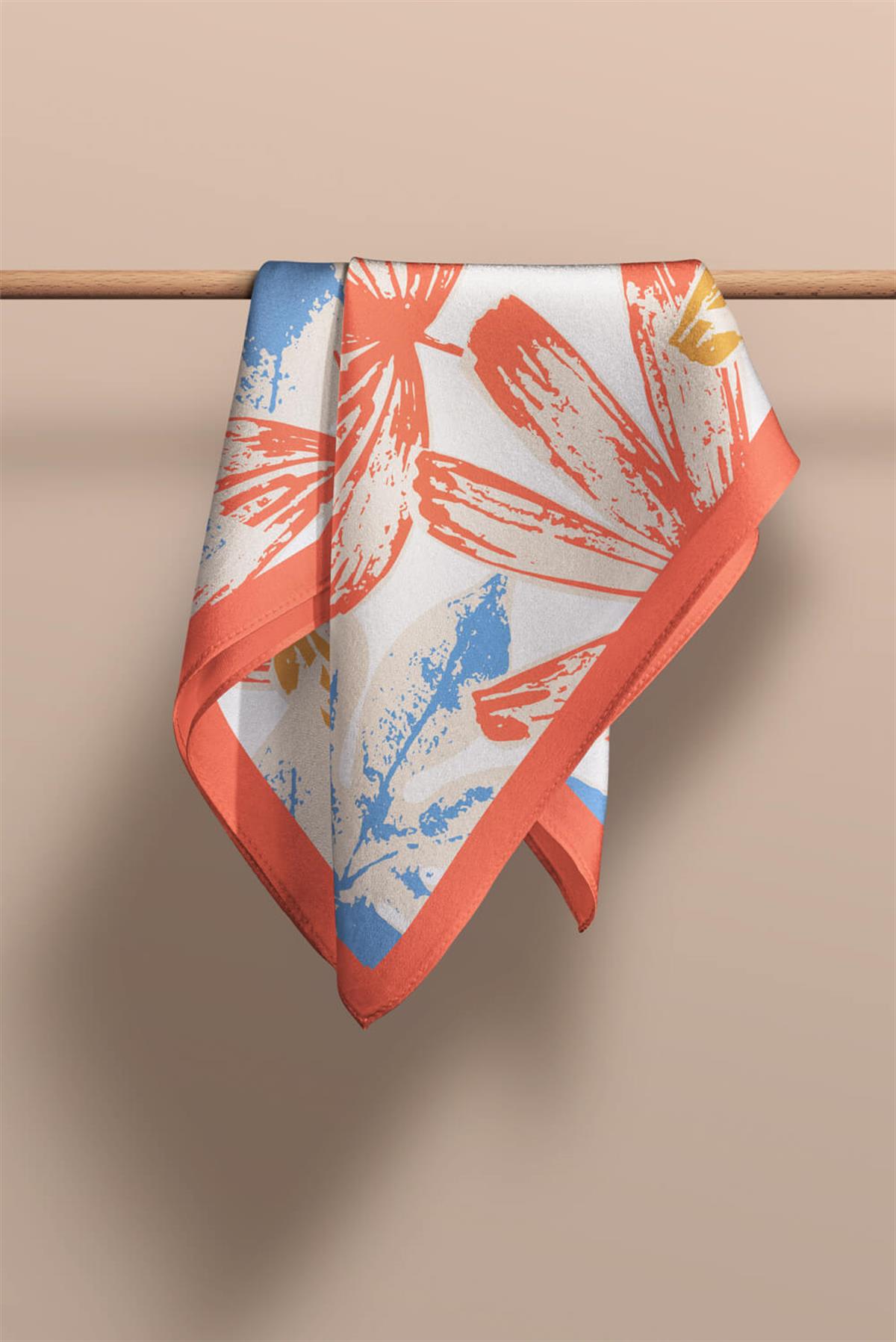 Modabutik Yaprak Desenli Fular