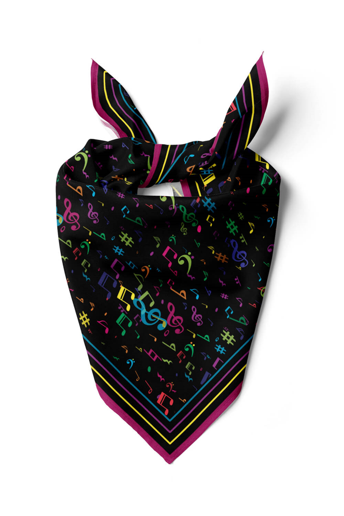 A28 Modabutik Nota Desenli Bandana