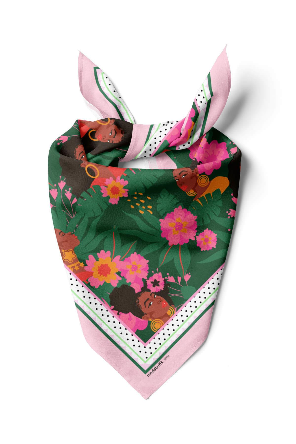 B120 ABSTARCT ETNIC  TASARIMLI BANDANA