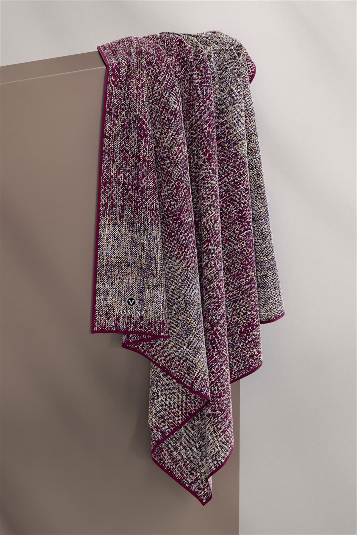 %100 Twill İpek Dokulu Desen Bordo - Camel Renkli 90x90 Eşarp Kenar Dikiş Şekli El Dikişli