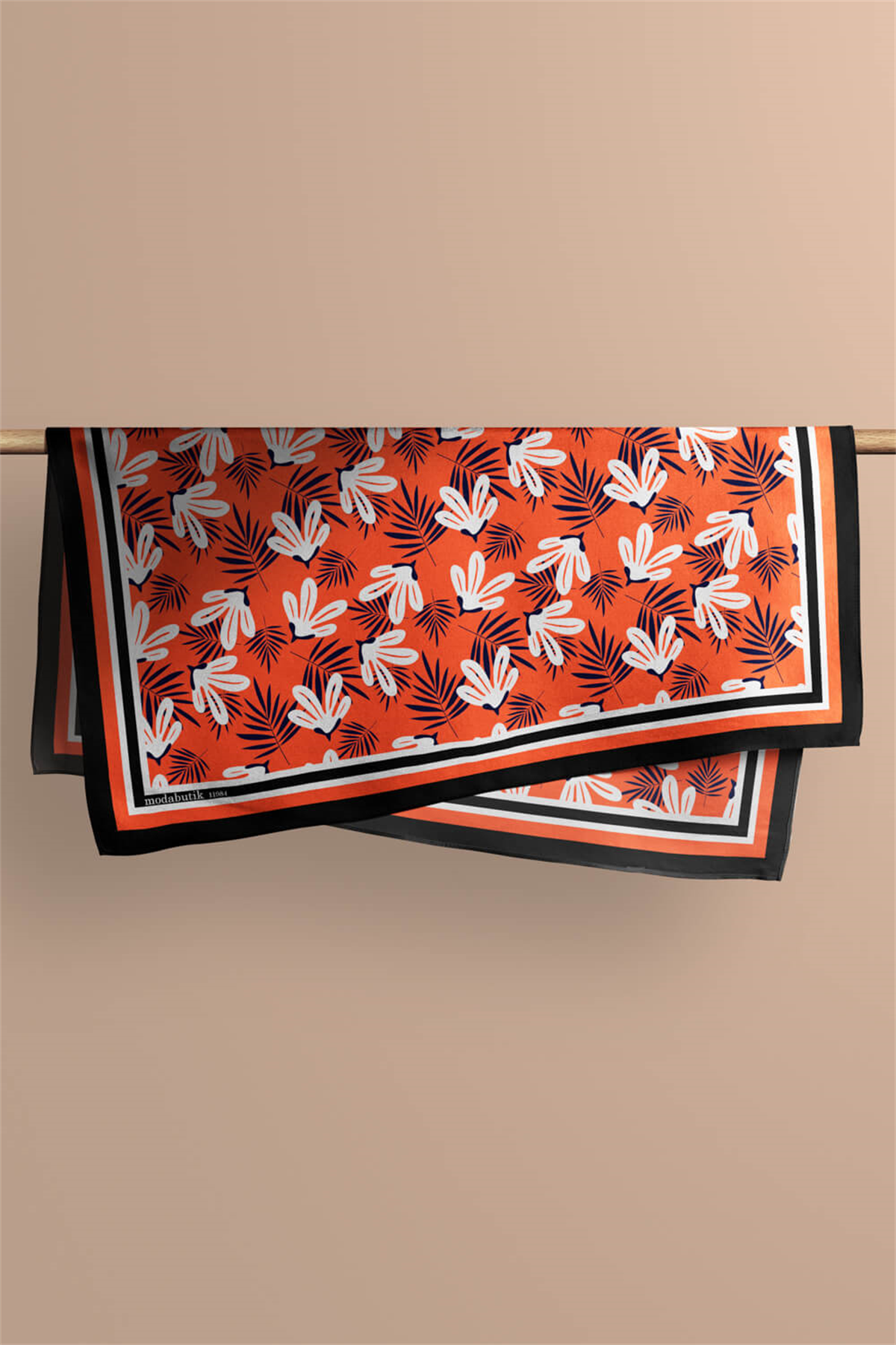 F66 MODERN FLOWERS TASARIMLI BANDANA  DG11984