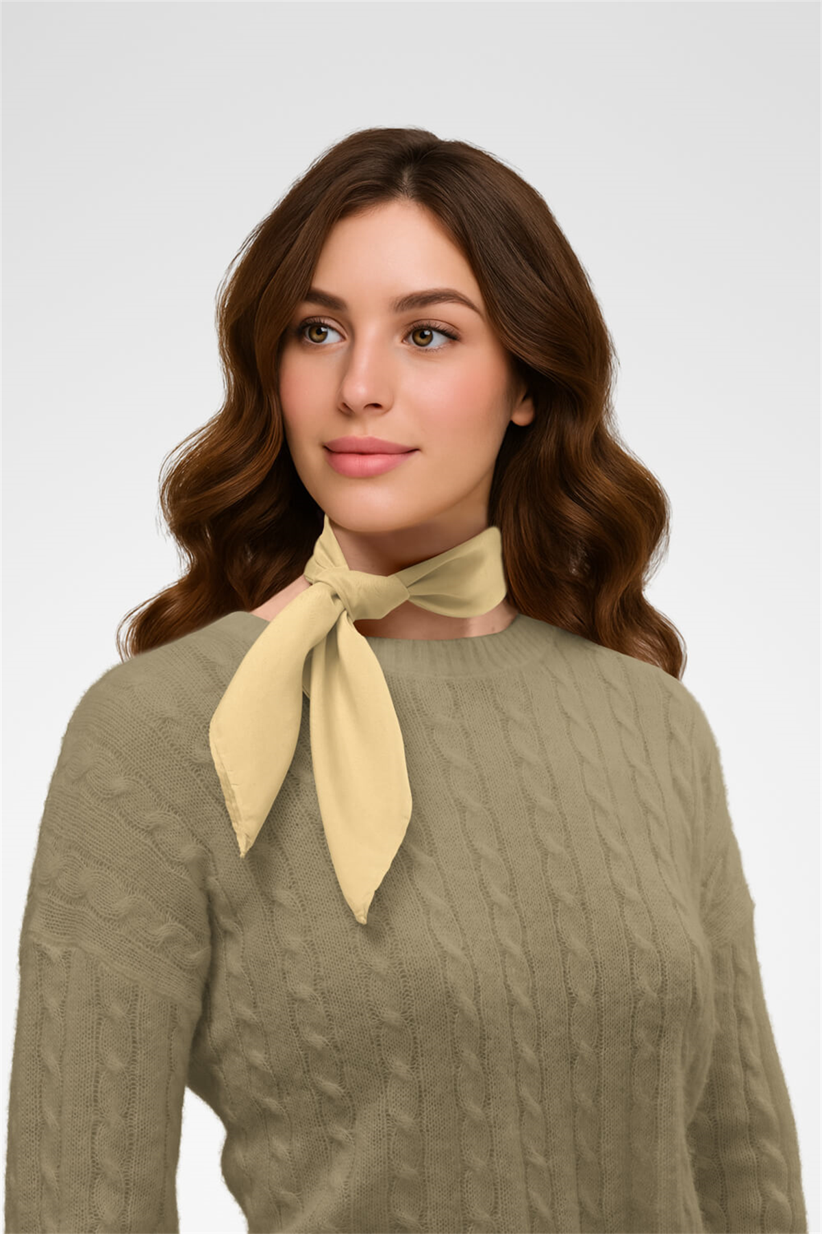 Şifon Sarı Bandana