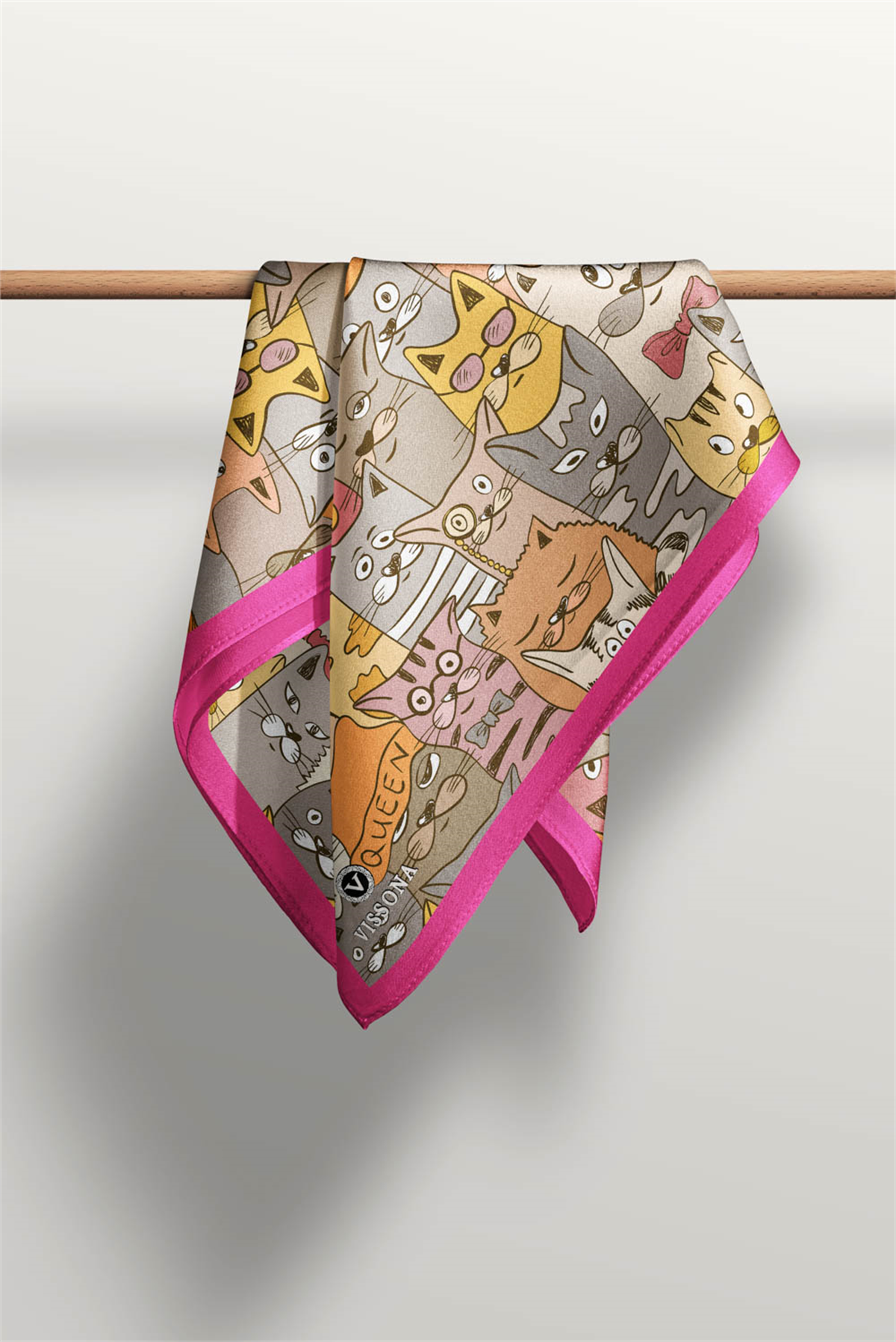 100% Silk Headscarf for Women - 22