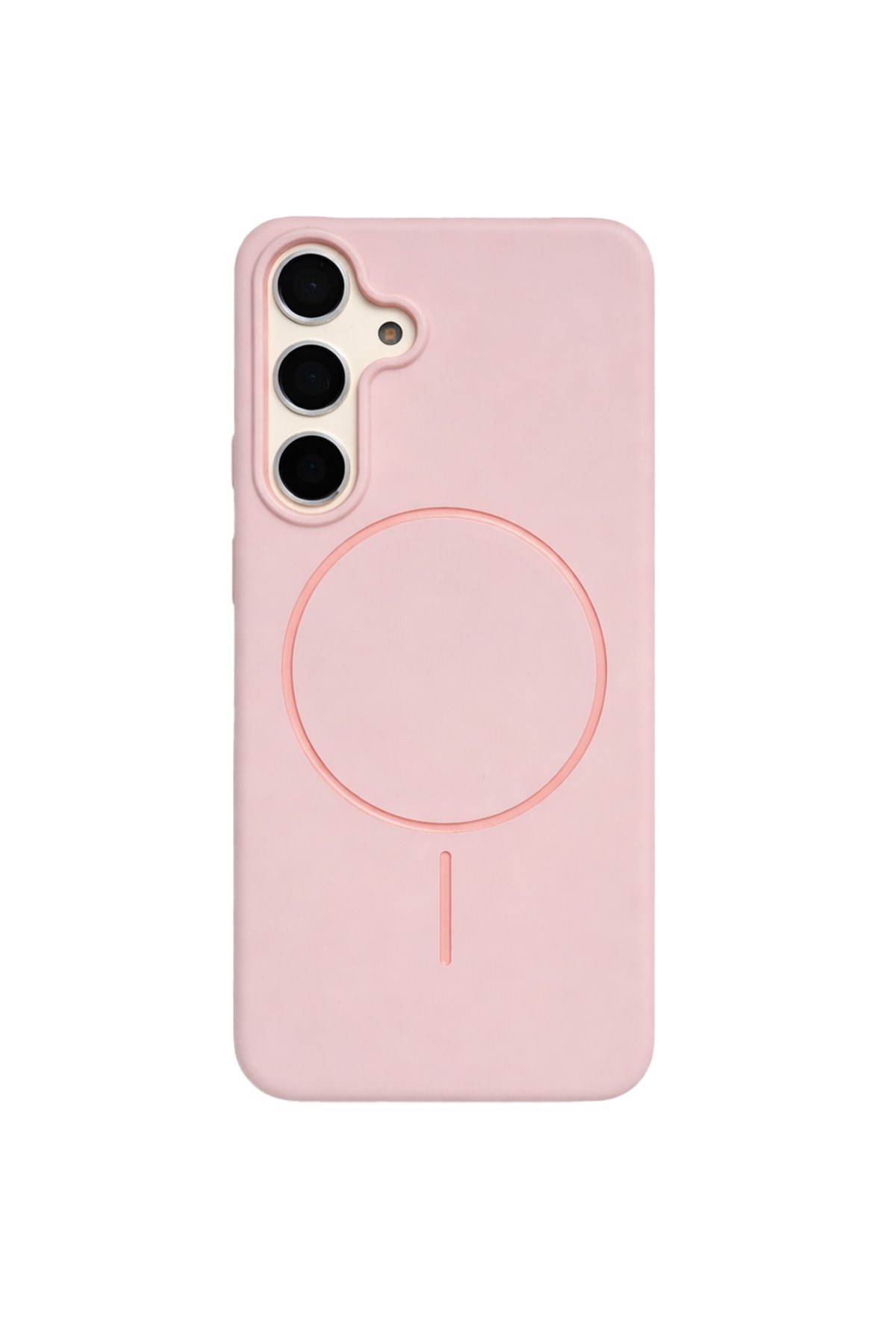 Samsung Galaxy S24 Plus Kılıf – İçi Kadife – MagSafe Uyumlu – Pembe Renk – Telefon Kılıfı