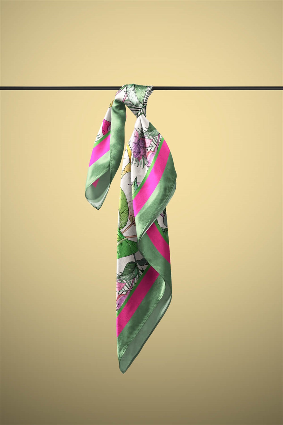 Violla B116 TROPICAL FLOWERS BANDANA
