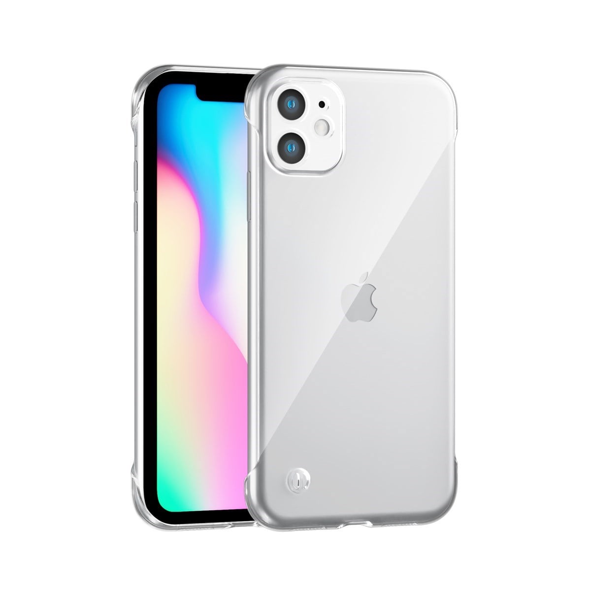 iPhone 12 Uyumlu Kamera Korumalı Yanları Açık Sararmaz Sert Mika Şeffaf Kılıf