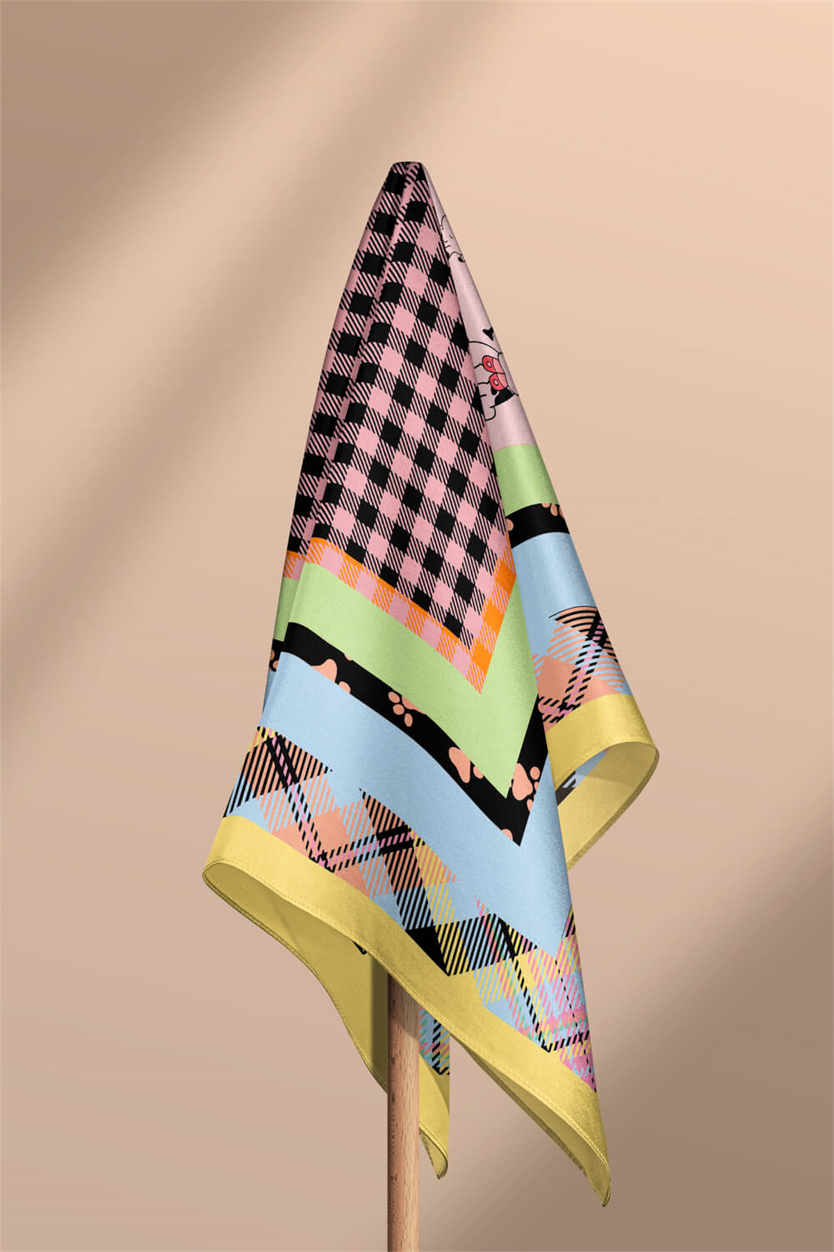 D9 Modabutik Köpek Bandanası Sarı 50x50