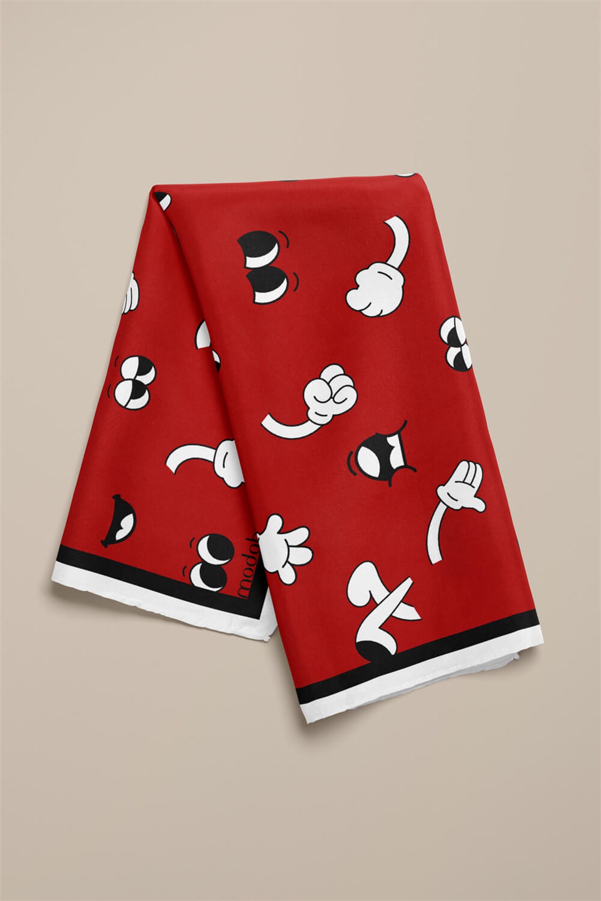 F86 Modabutik Cartoon Desenli Bandana
