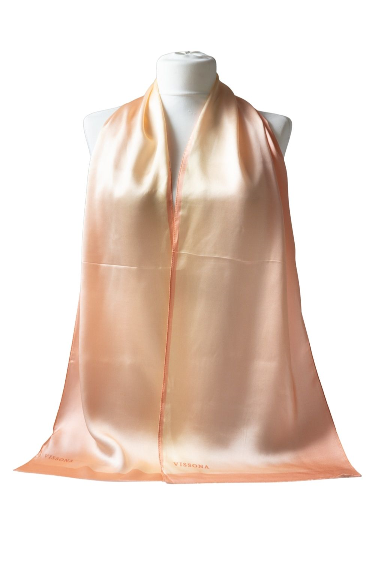 SATEN İPEK DEGRADELİ FULAR 30X170